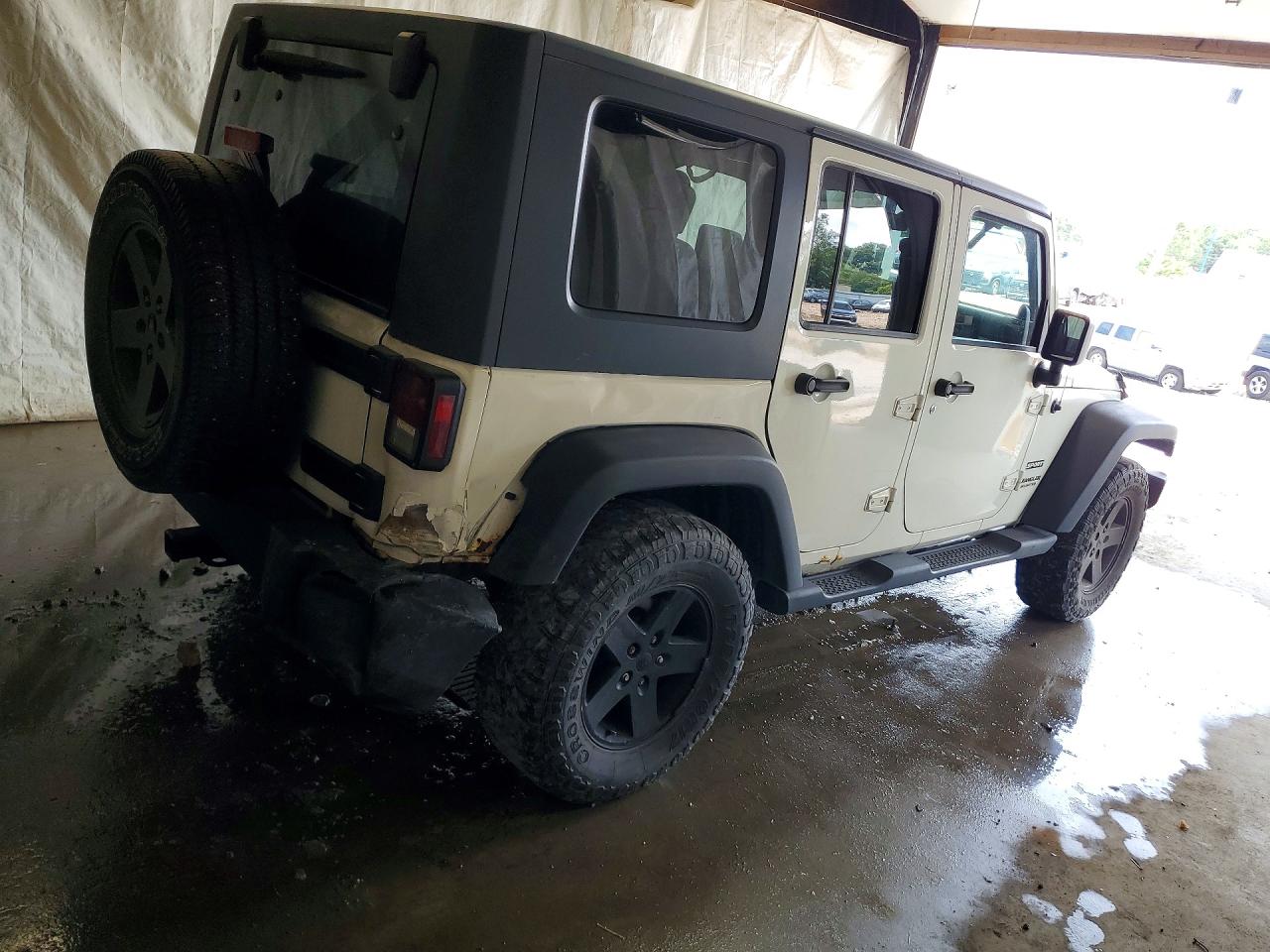 2010 Jeep Wrangler Unlimited Sport White vin: 1J4BA3H12AL170567