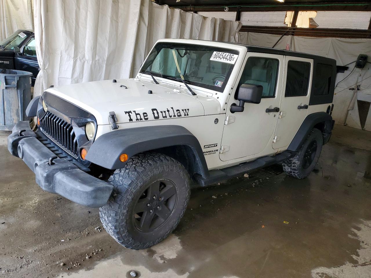 2010 Jeep Wrangler Unlimited Sport White vin: 1J4BA3H12AL170567