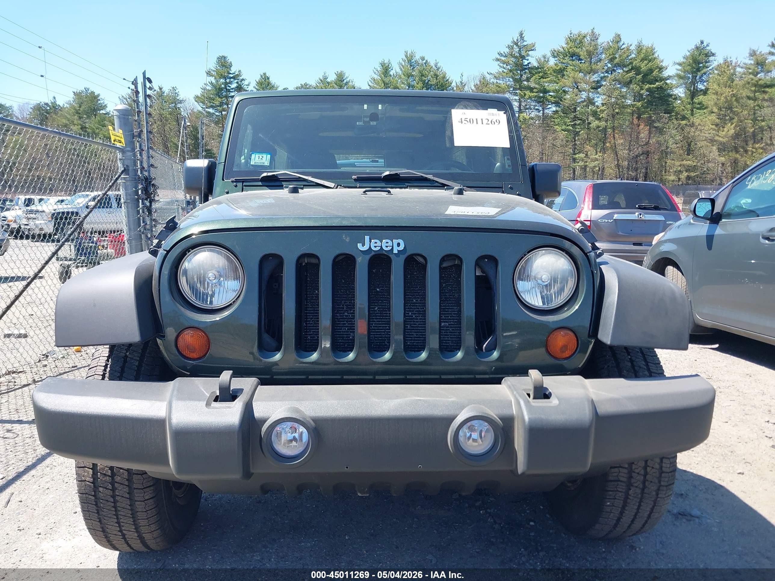 2011 Jeep Wrangler Unlimited Sport Green vin: 1J4BA3H12BL547870