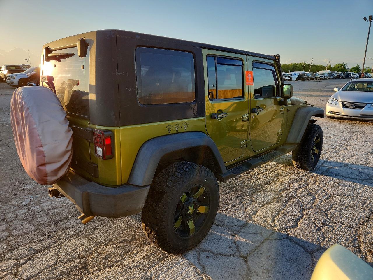 2010 Jeep Wrangler Unlimited Sport Green vin: 1J4BA3H13AL202040