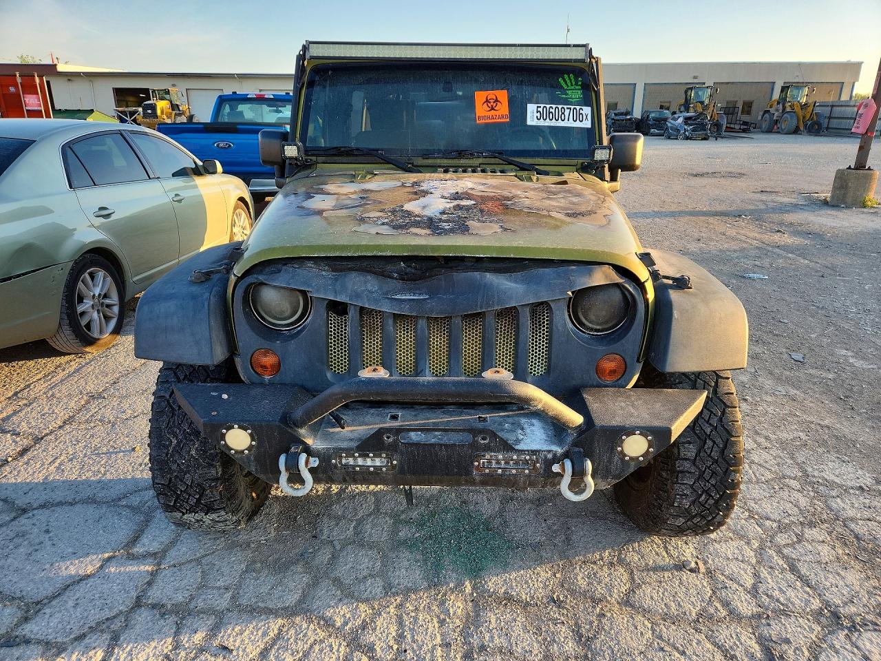 2010 Jeep Wrangler Unlimited Sport Green vin: 1J4BA3H13AL202040
