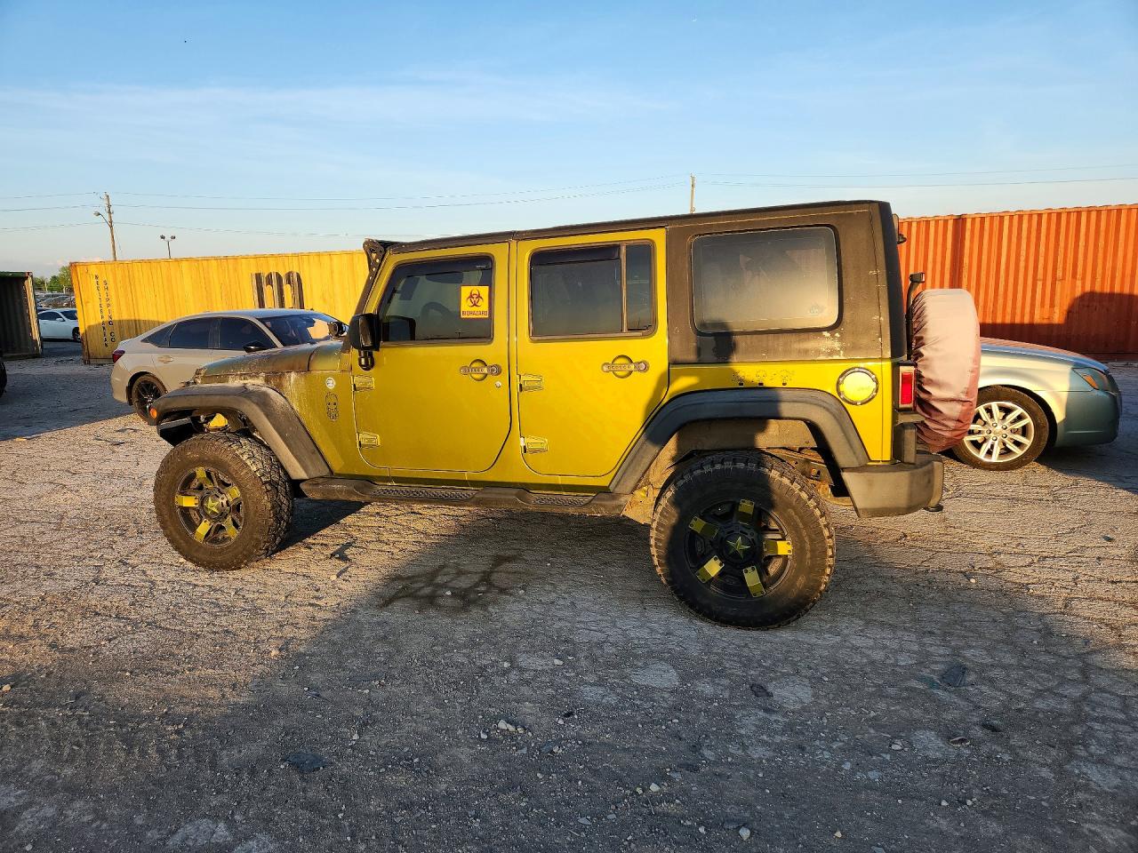 2010 Jeep Wrangler Unlimited Sport Green vin: 1J4BA3H13AL202040