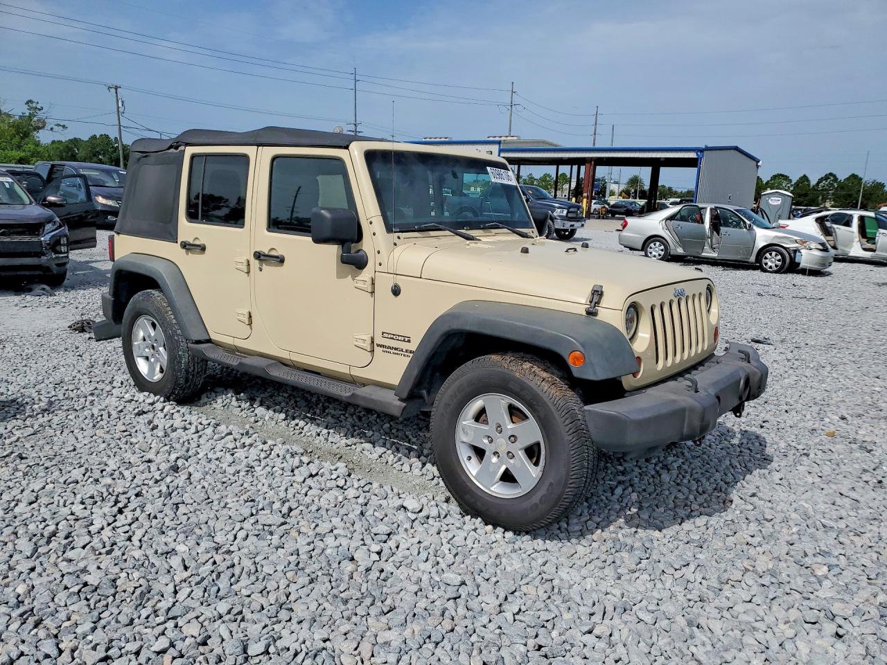 2011 Jeep Wrangler Unlimited Sport Белый vin: 1J4BA3H13BL545352