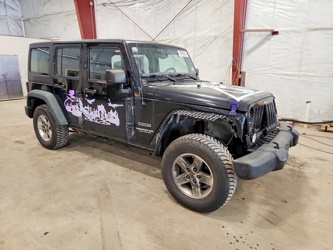 2011 Jeep Wrangler Unlimited Sport Black vin: 1J4BA3H13BL575497