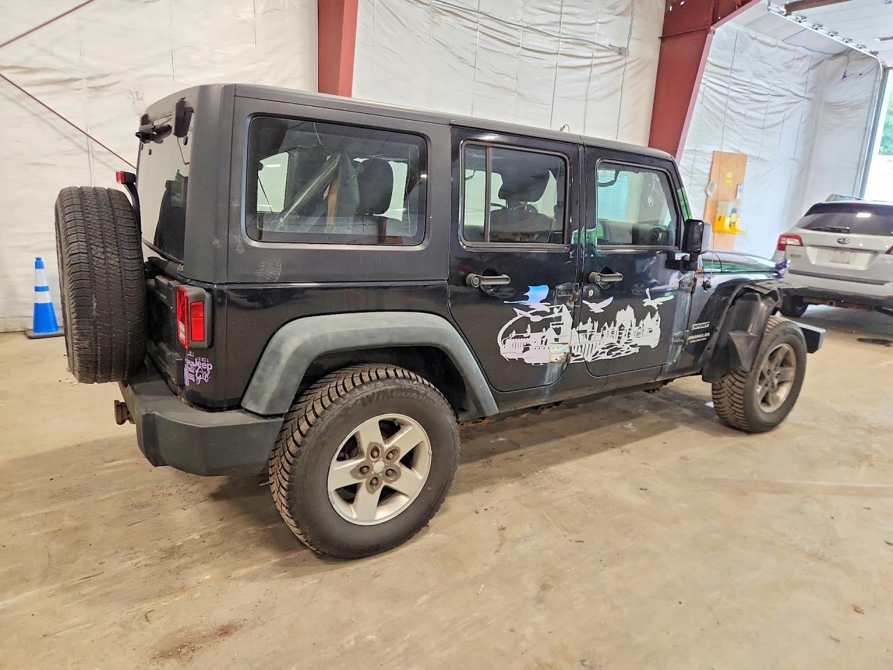 2011 Jeep Wrangler Unlimited Sport Black vin: 1J4BA3H13BL575497