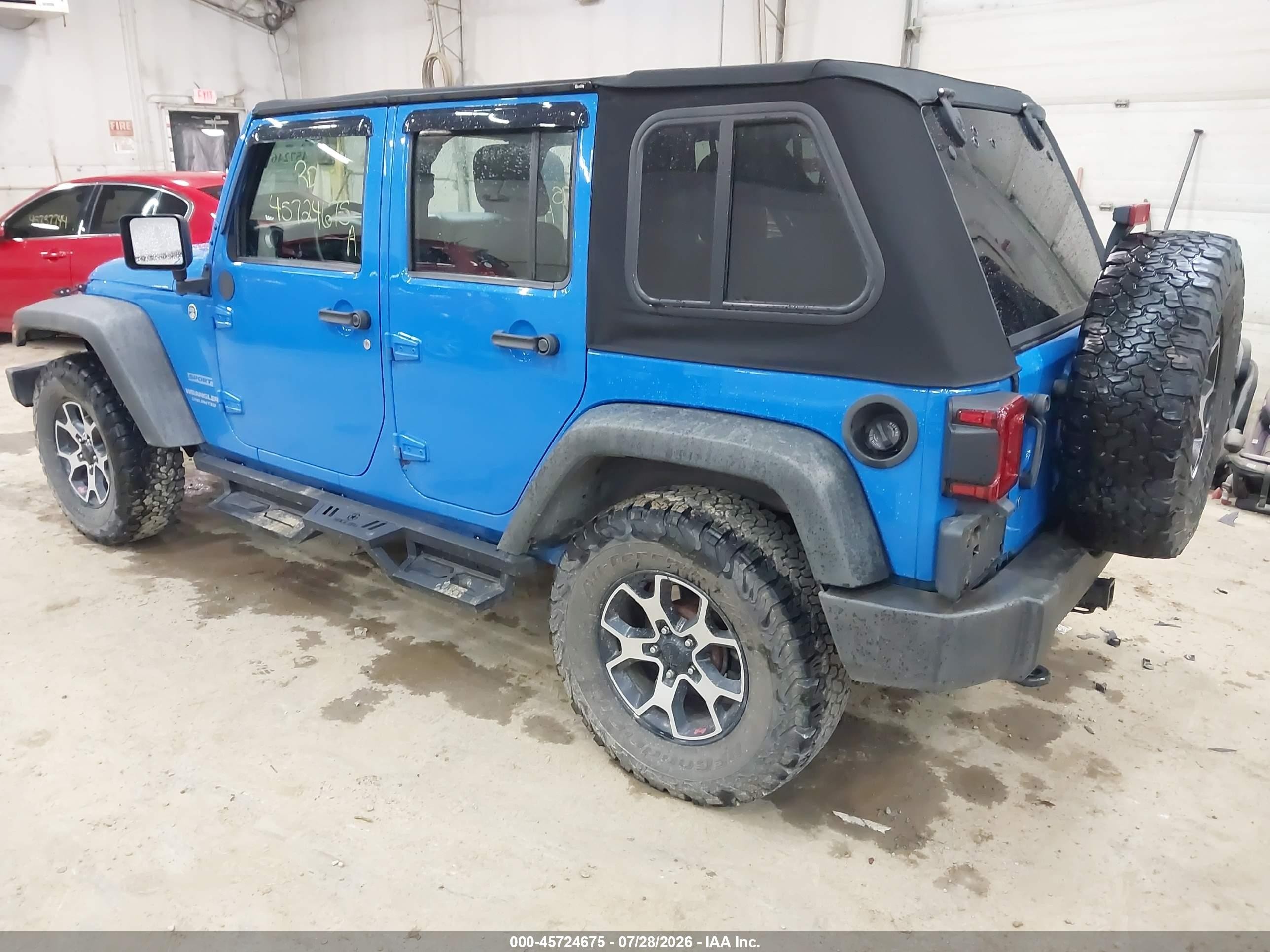 2011 Jeep Wrangler Unlimited Sport Blue vin: 1J4BA3H13BL620163