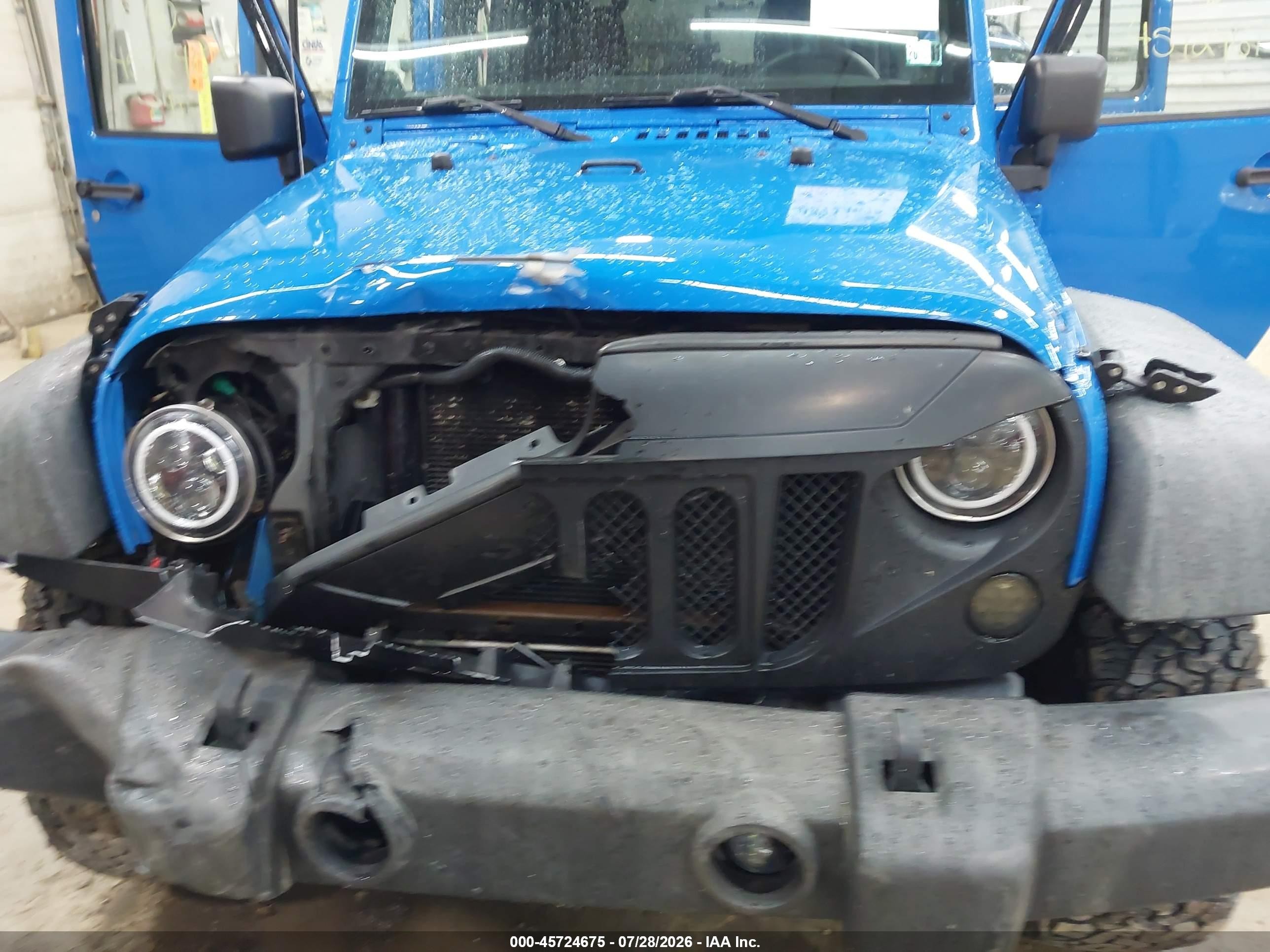 2011 Jeep Wrangler Unlimited Sport Blue vin: 1J4BA3H13BL620163