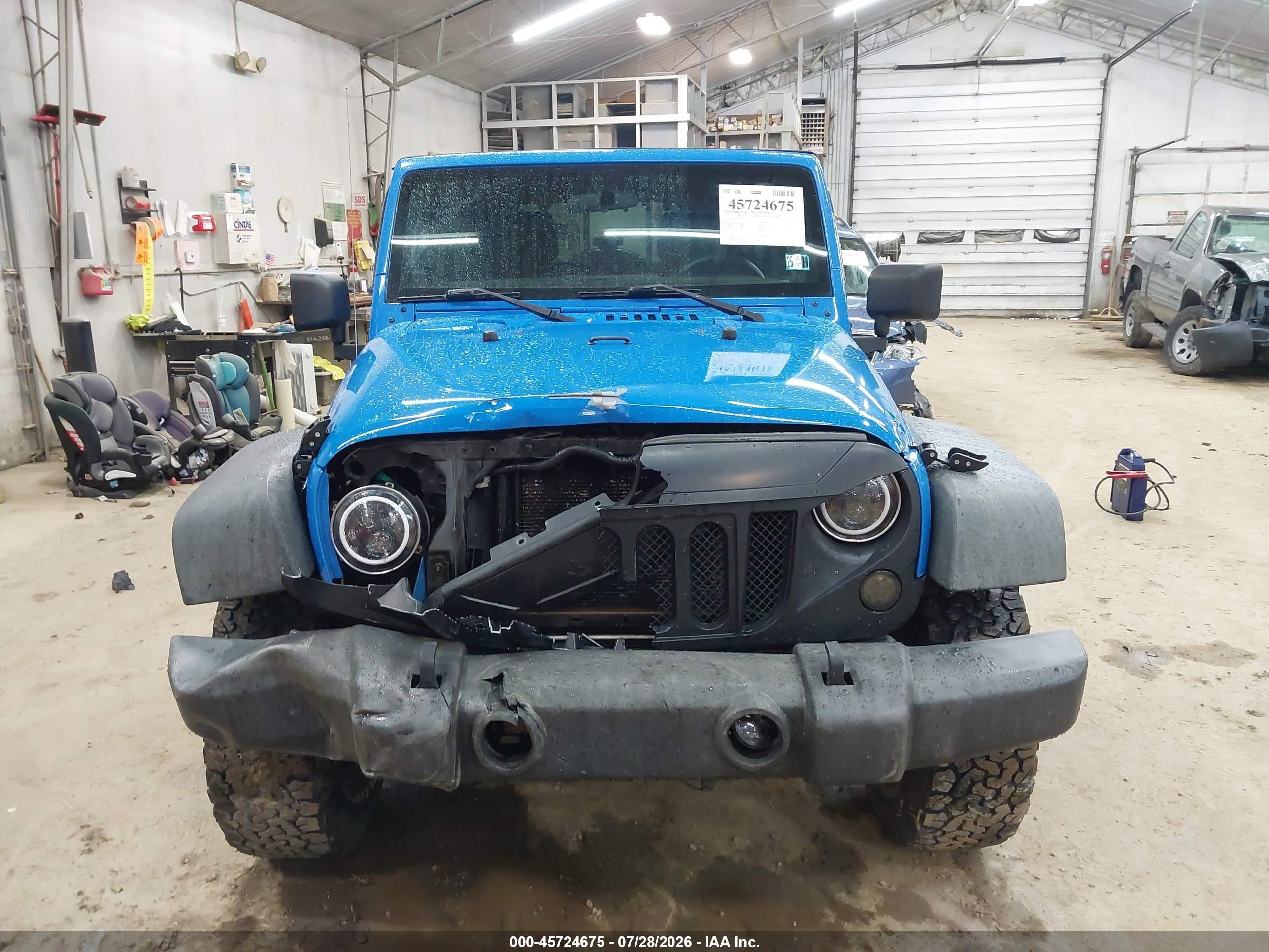 2011 Jeep Wrangler Unlimited Sport Blue vin: 1J4BA3H13BL620163