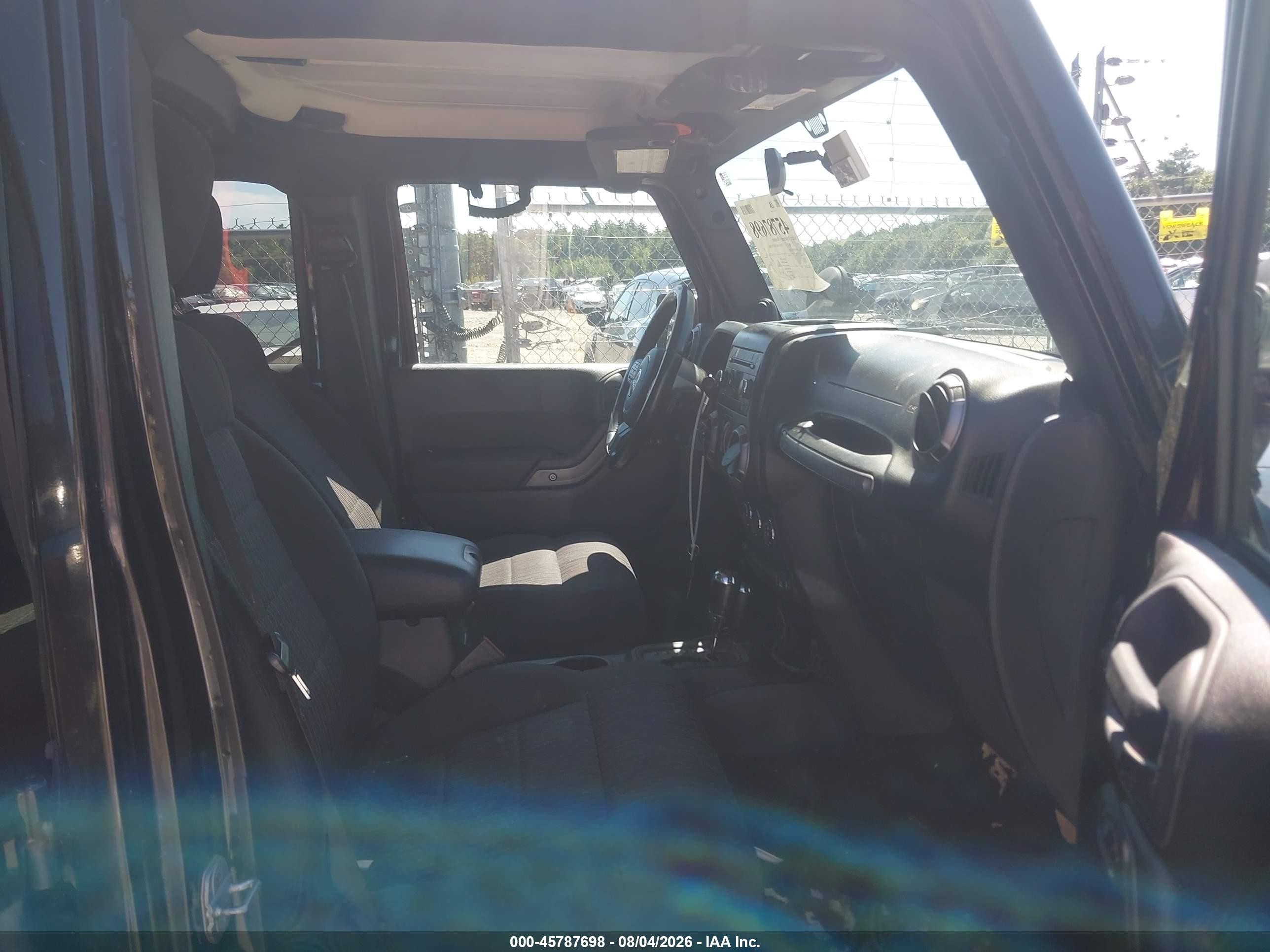 2011 Jeep Wrangler Unlimited Sport Black vin: 1J4BA3H13BL625265