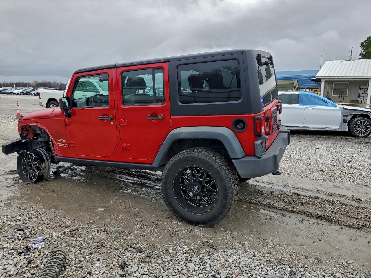2010 Jeep Wrangler Unlimited Sport Red vin: 1J4BA3H14AL143483