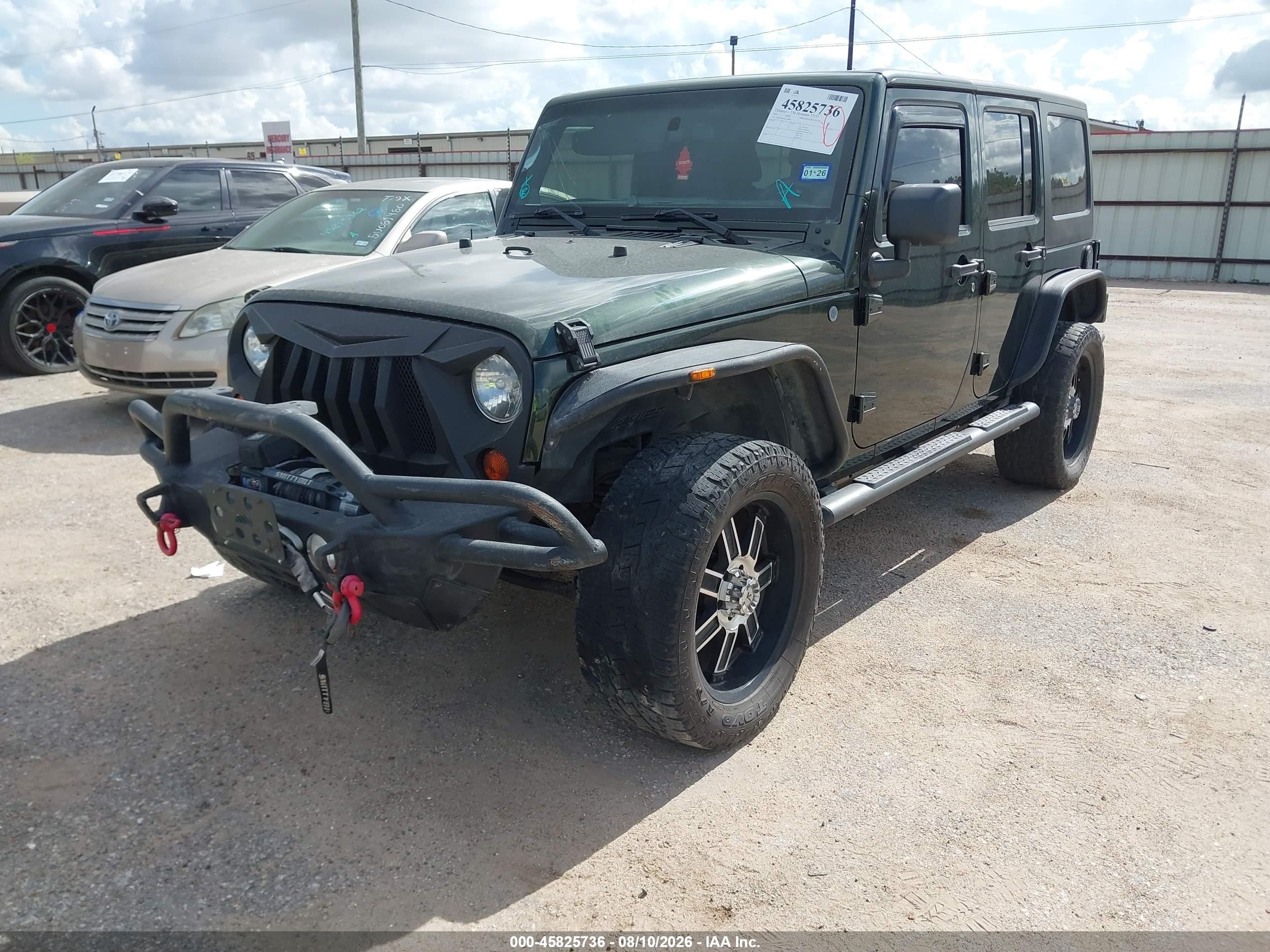 2011 Jeep Wrangler Unlimited Sport Green vin: 1J4BA3H14BL510044