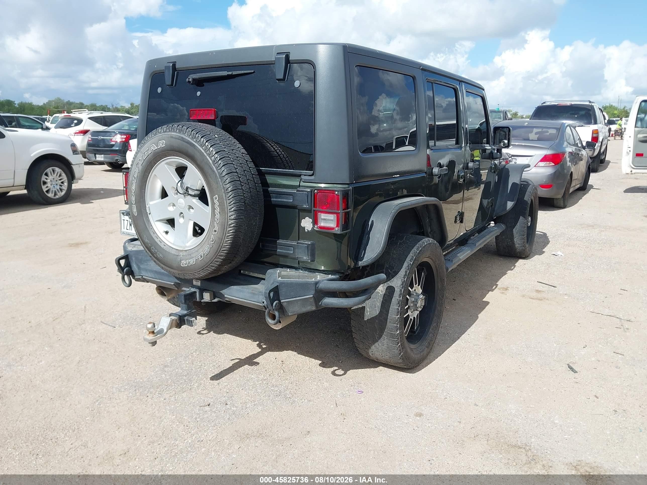 2011 Jeep Wrangler Unlimited Sport Green vin: 1J4BA3H14BL510044