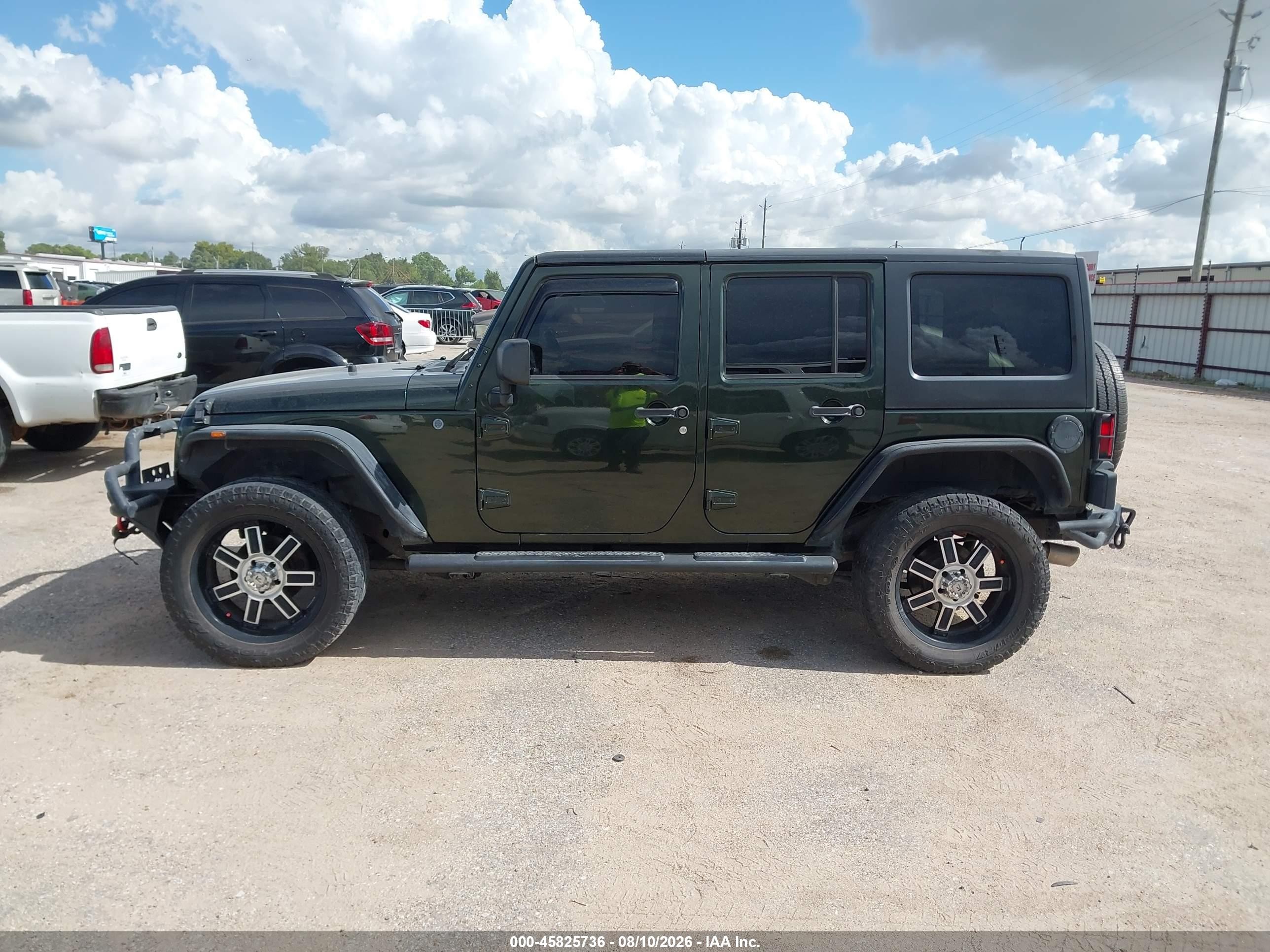 2011 Jeep Wrangler Unlimited Sport Green vin: 1J4BA3H14BL510044