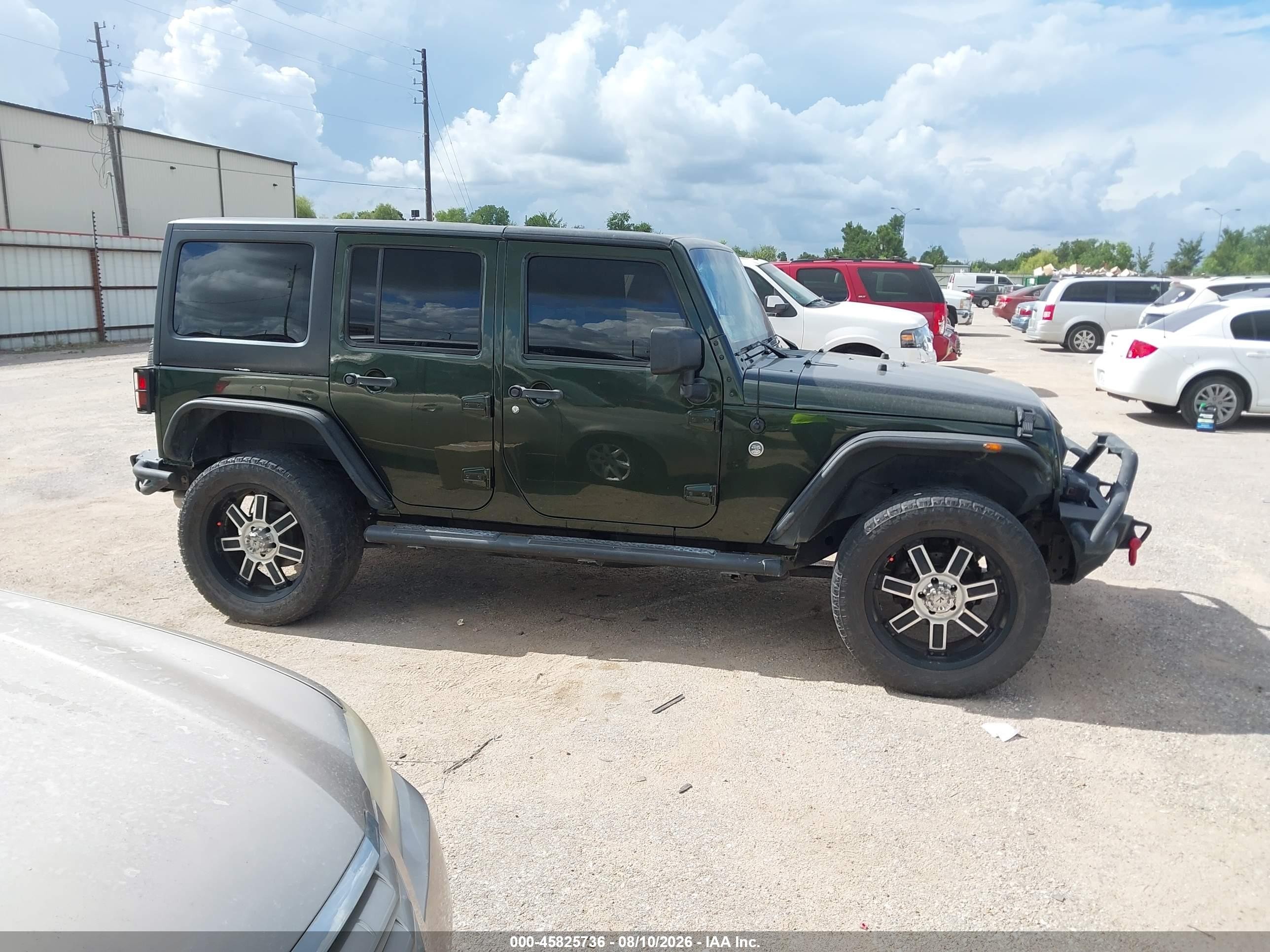 2011 Jeep Wrangler Unlimited Sport Green vin: 1J4BA3H14BL510044