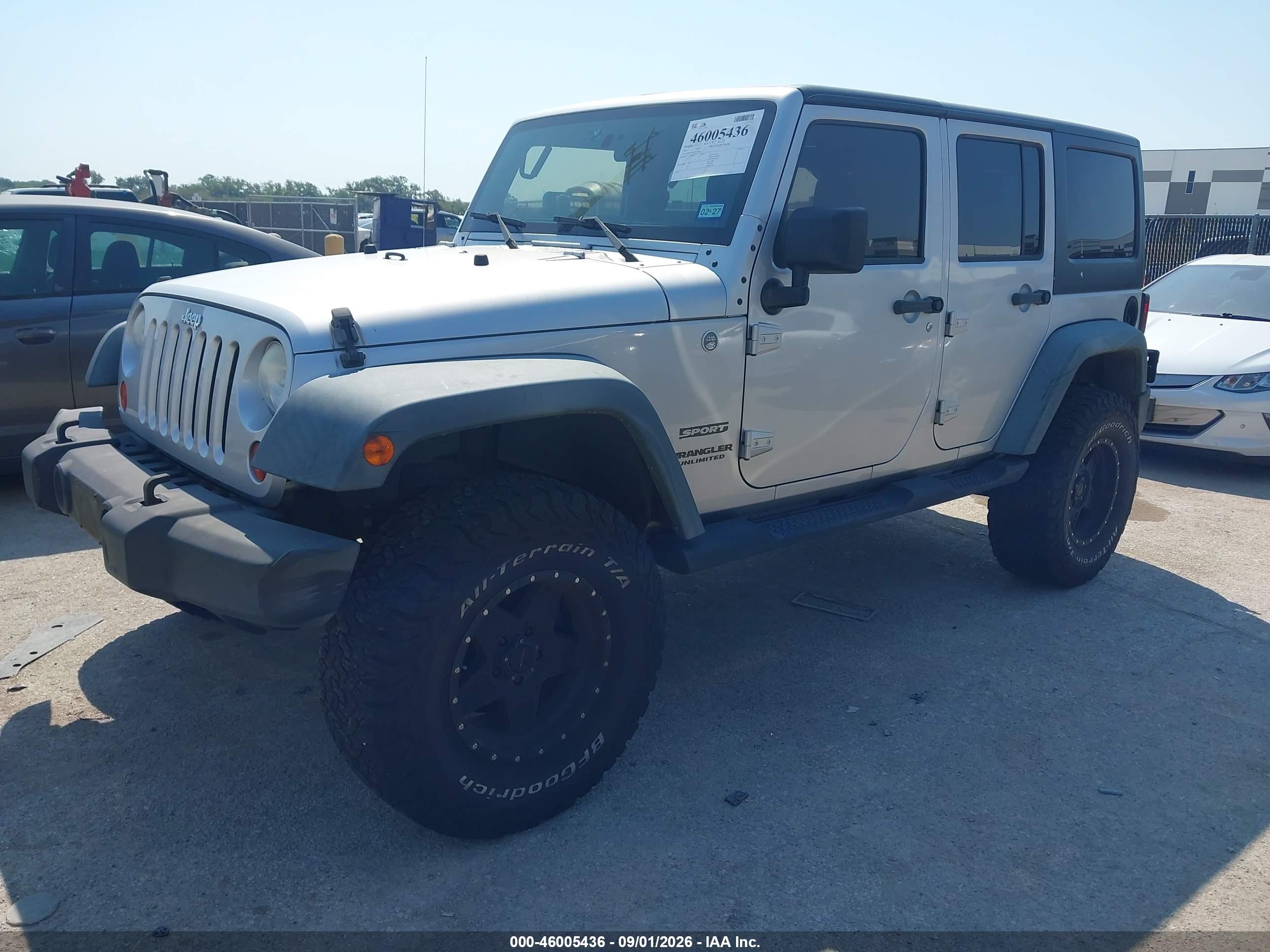 2011 Jeep Wrangler Unlimited Sport Silver vin: 1J4BA3H14BL514594