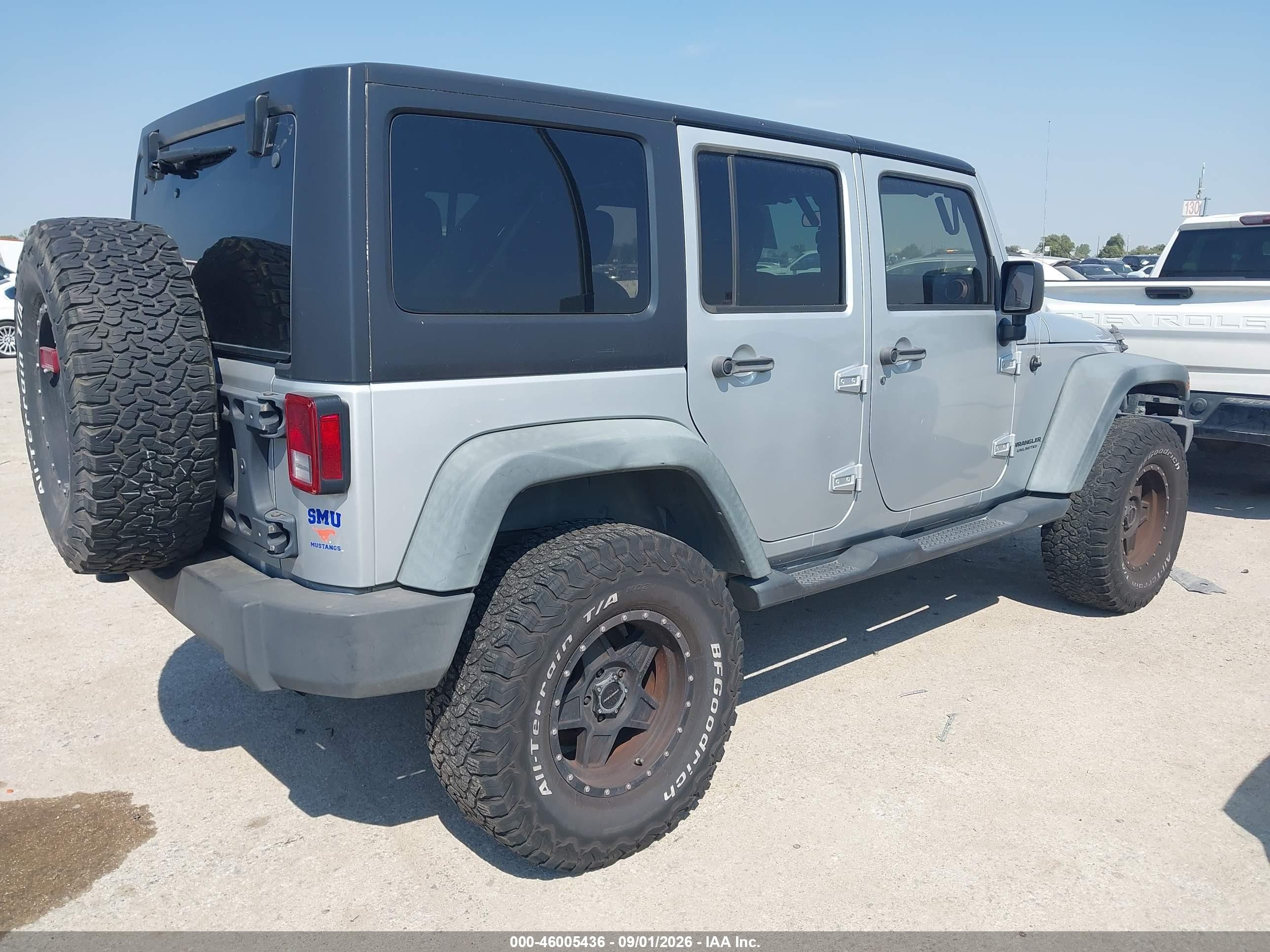 2011 Jeep Wrangler Unlimited Sport Silver vin: 1J4BA3H14BL514594