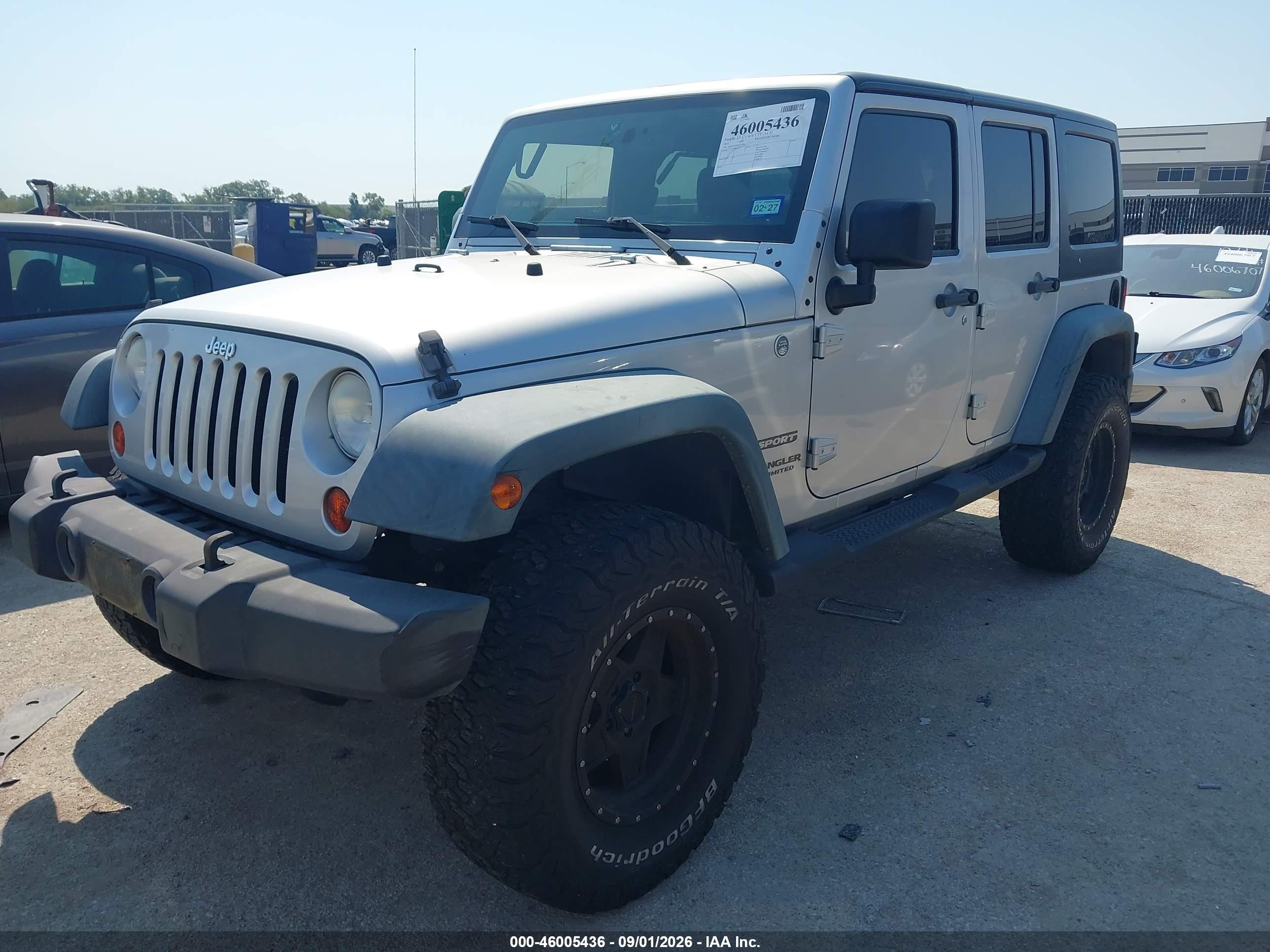 2011 Jeep Wrangler Unlimited Sport Silver vin: 1J4BA3H14BL514594