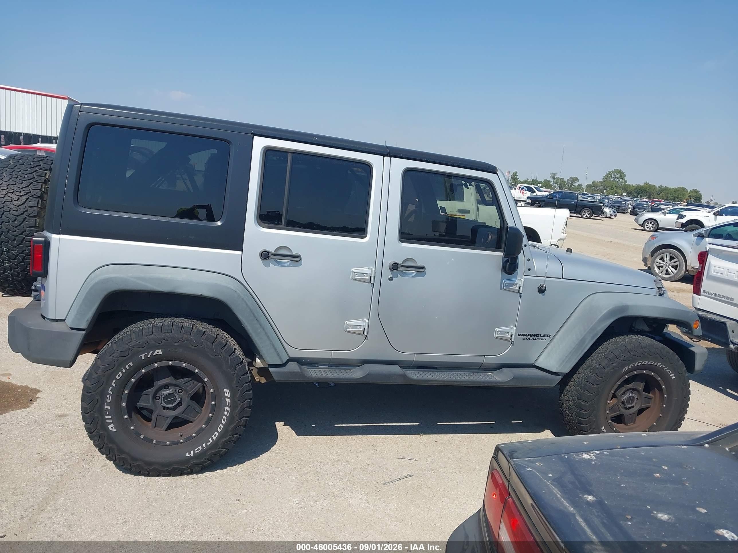 2011 Jeep Wrangler Unlimited Sport Silver vin: 1J4BA3H14BL514594