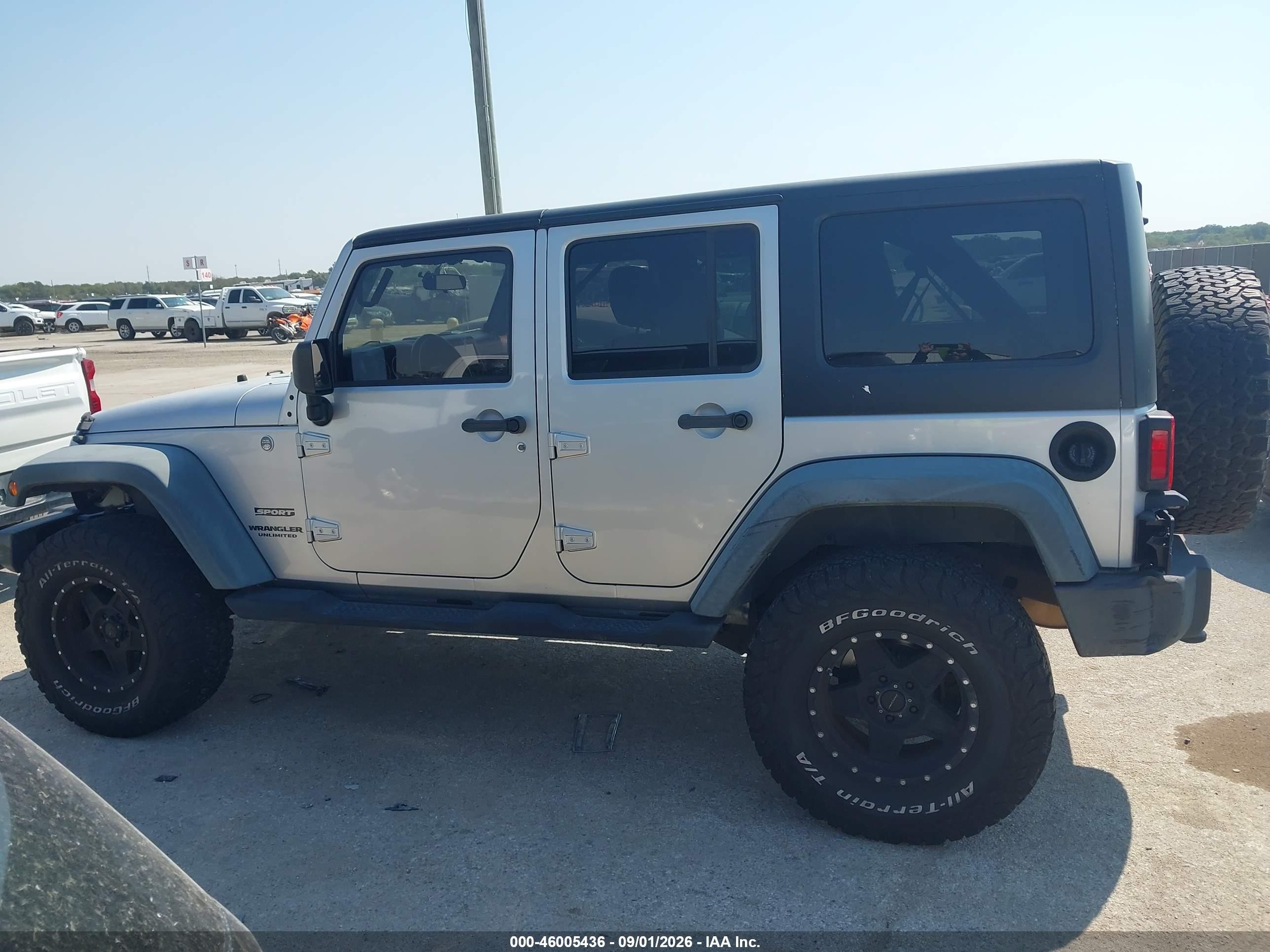 2011 Jeep Wrangler Unlimited Sport Silver vin: 1J4BA3H14BL514594