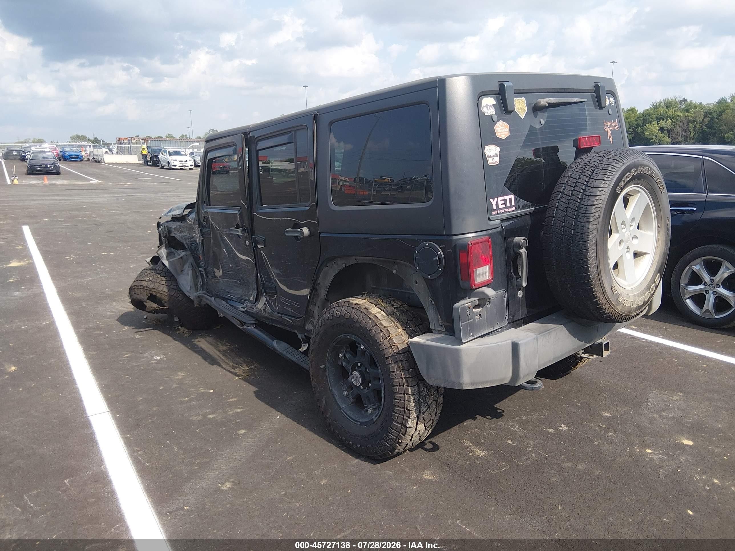 2011 Jeep Wrangler Unlimited Sport Black vin: 1J4BA3H14BL514644