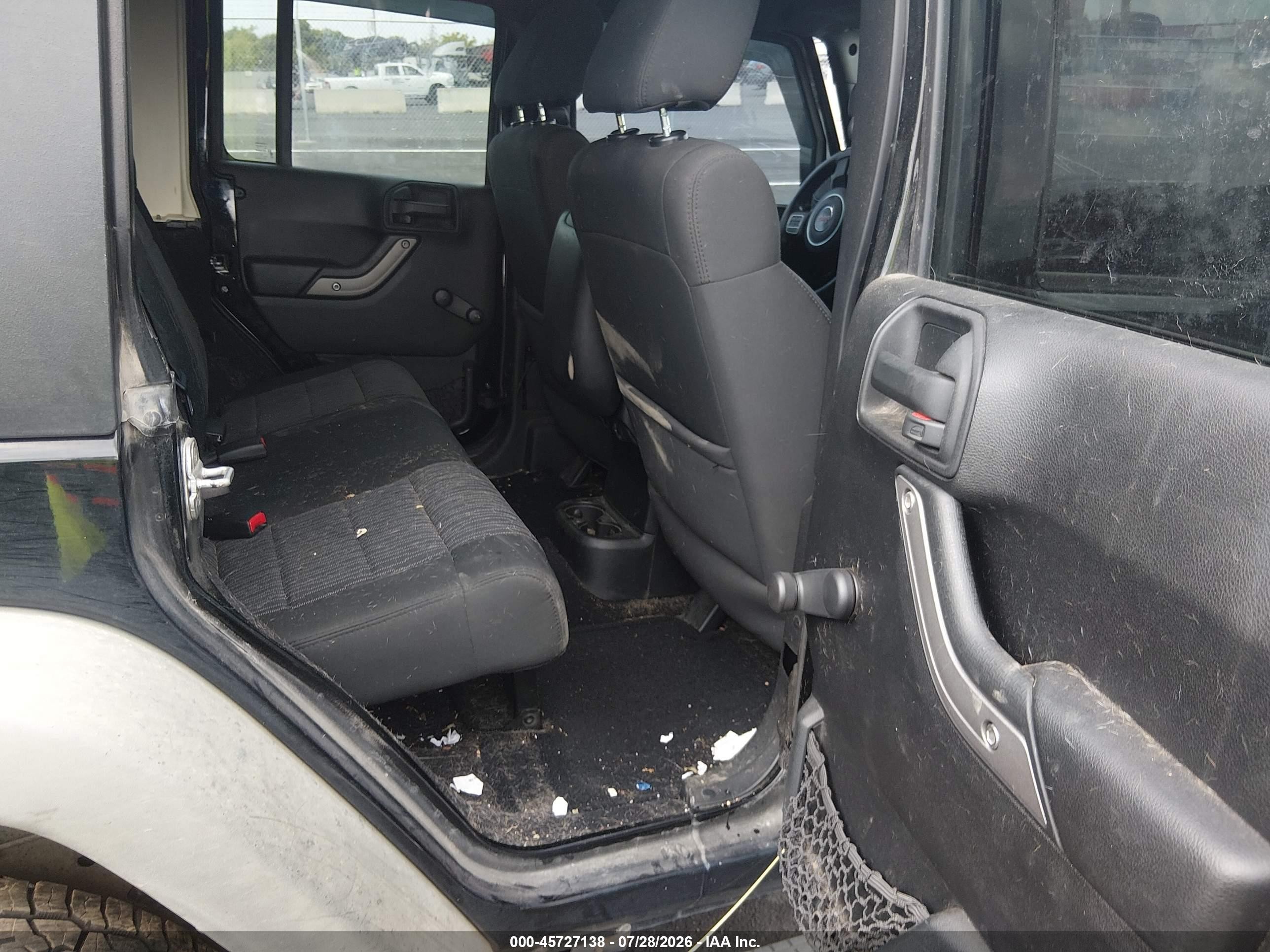 2011 Jeep Wrangler Unlimited Sport Black vin: 1J4BA3H14BL514644