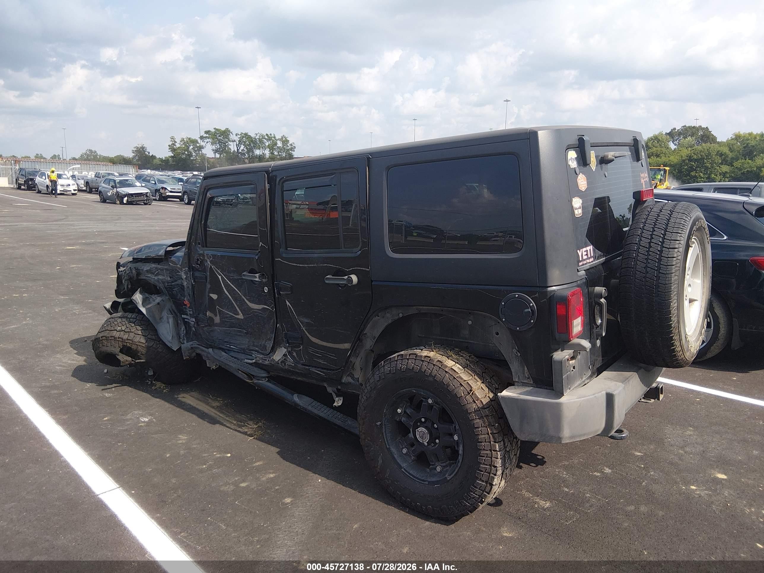2011 Jeep Wrangler Unlimited Sport Black vin: 1J4BA3H14BL514644