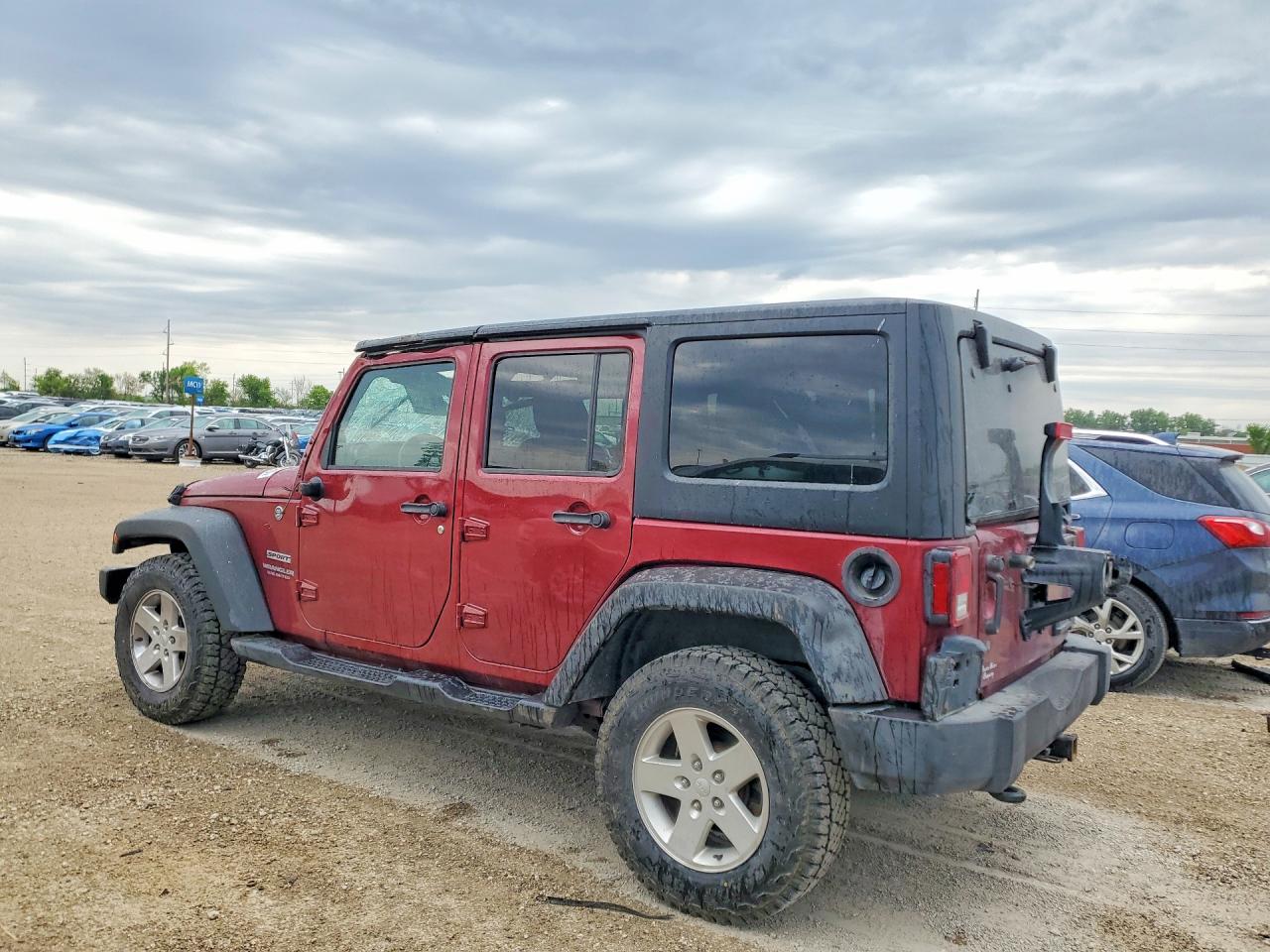 2011 Jeep Wrangler Unlimited Sport Бордовый vin: 1J4BA3H14BL567344