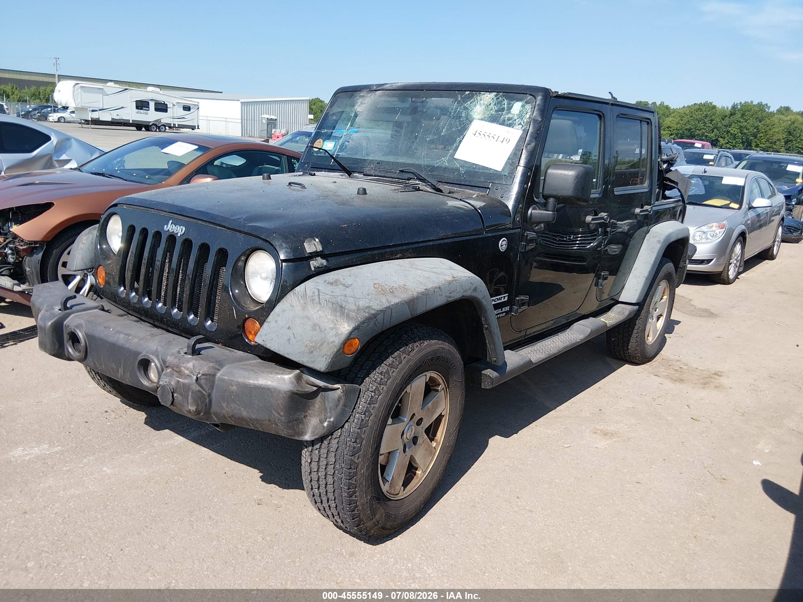 2011 Jeep Wrangler Unlimited Sport Black vin: 1J4BA3H14BL579588
