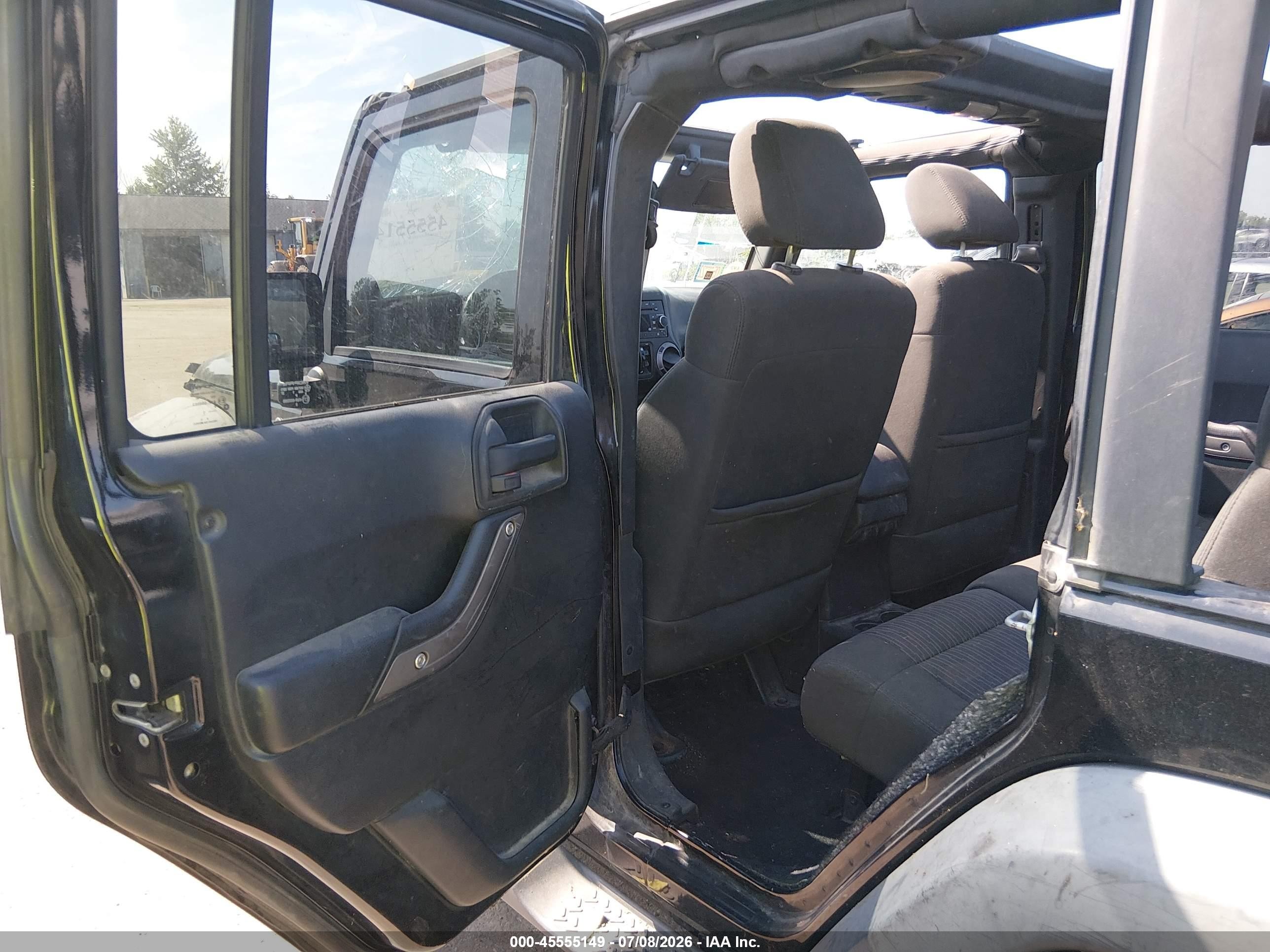 2011 Jeep Wrangler Unlimited Sport Black vin: 1J4BA3H14BL579588