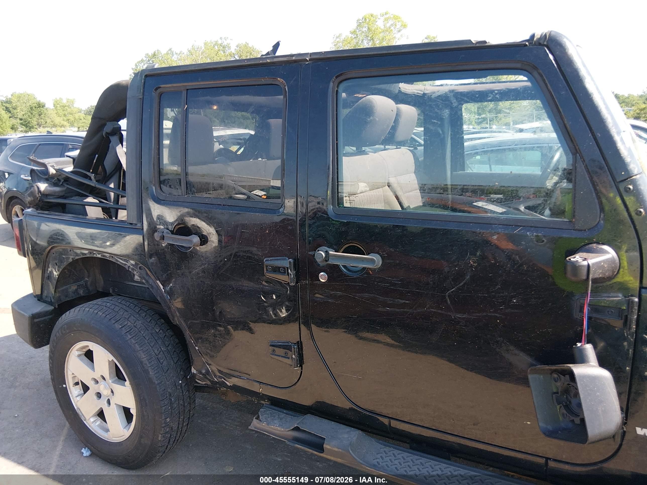 2011 Jeep Wrangler Unlimited Sport Black vin: 1J4BA3H14BL579588