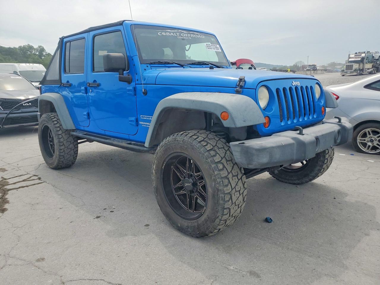 2011 Jeep Wrangler Unlimited Sport Blue vin: 1J4BA3H14BL582118