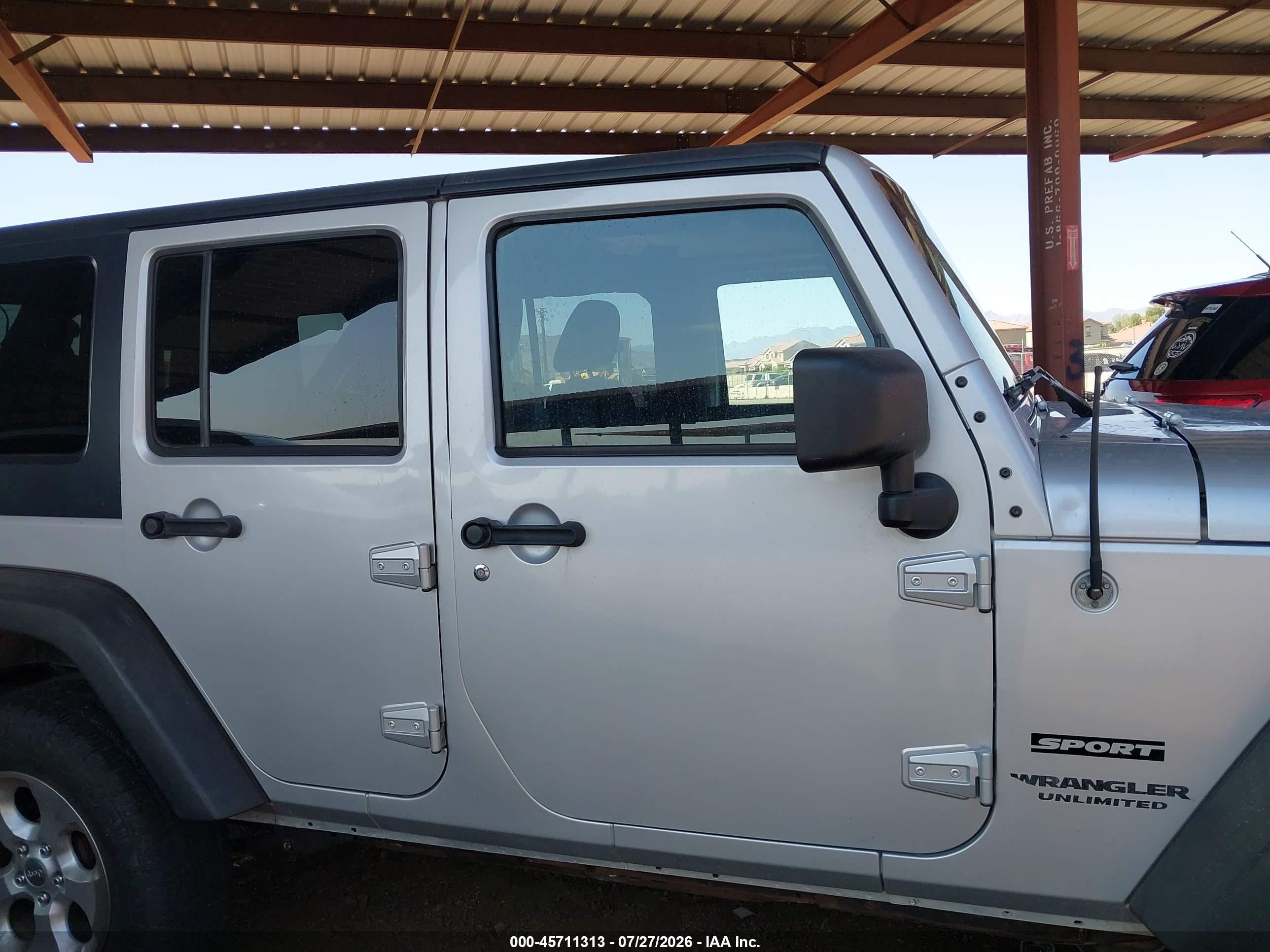 2011 Jeep Wrangler Unlimited Sport Silver vin: 1J4BA3H14BL617160
