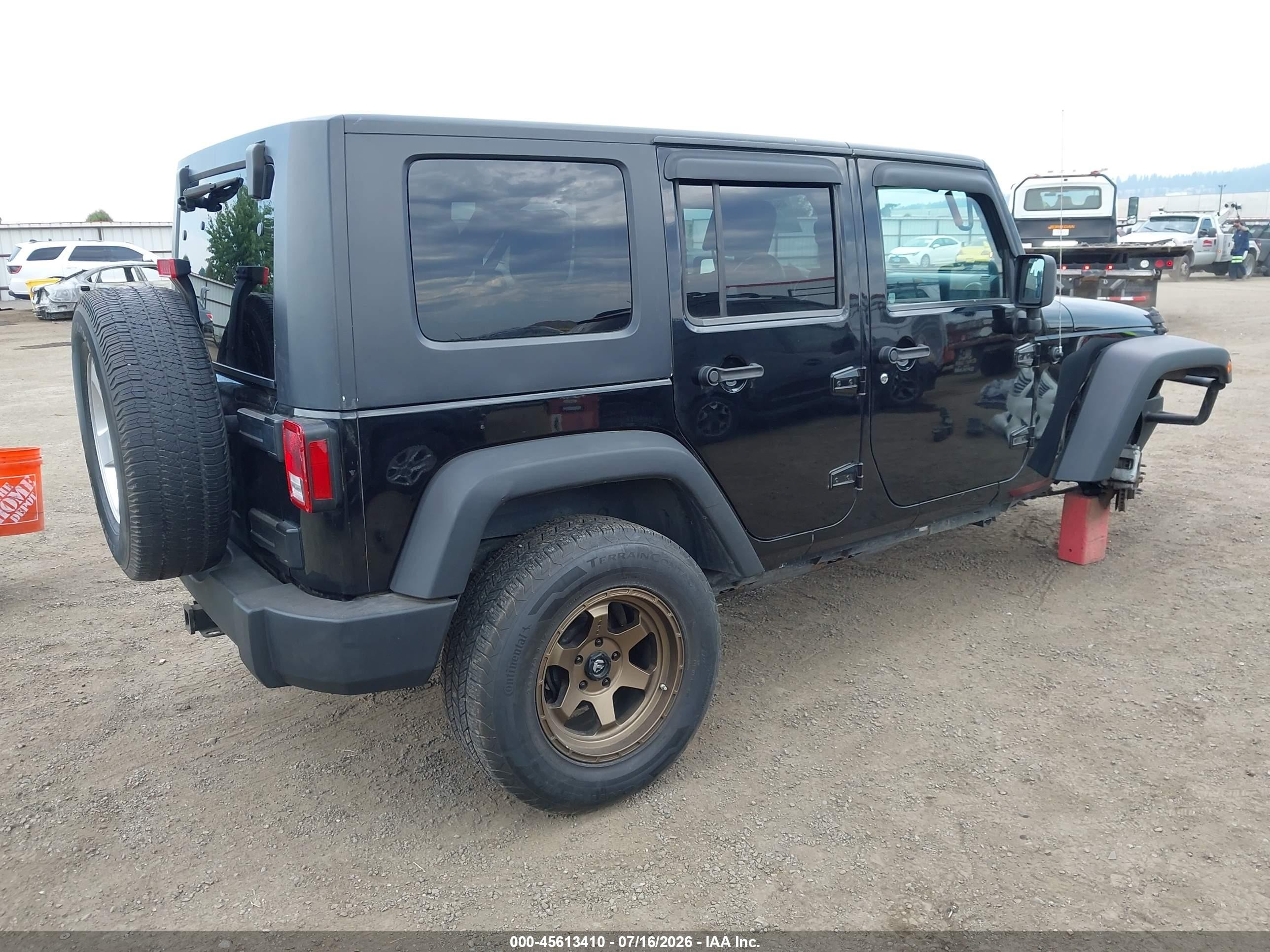 2010 Jeep Wrangler Unlimited Sport Black vin: 1J4BA3H15AL101775