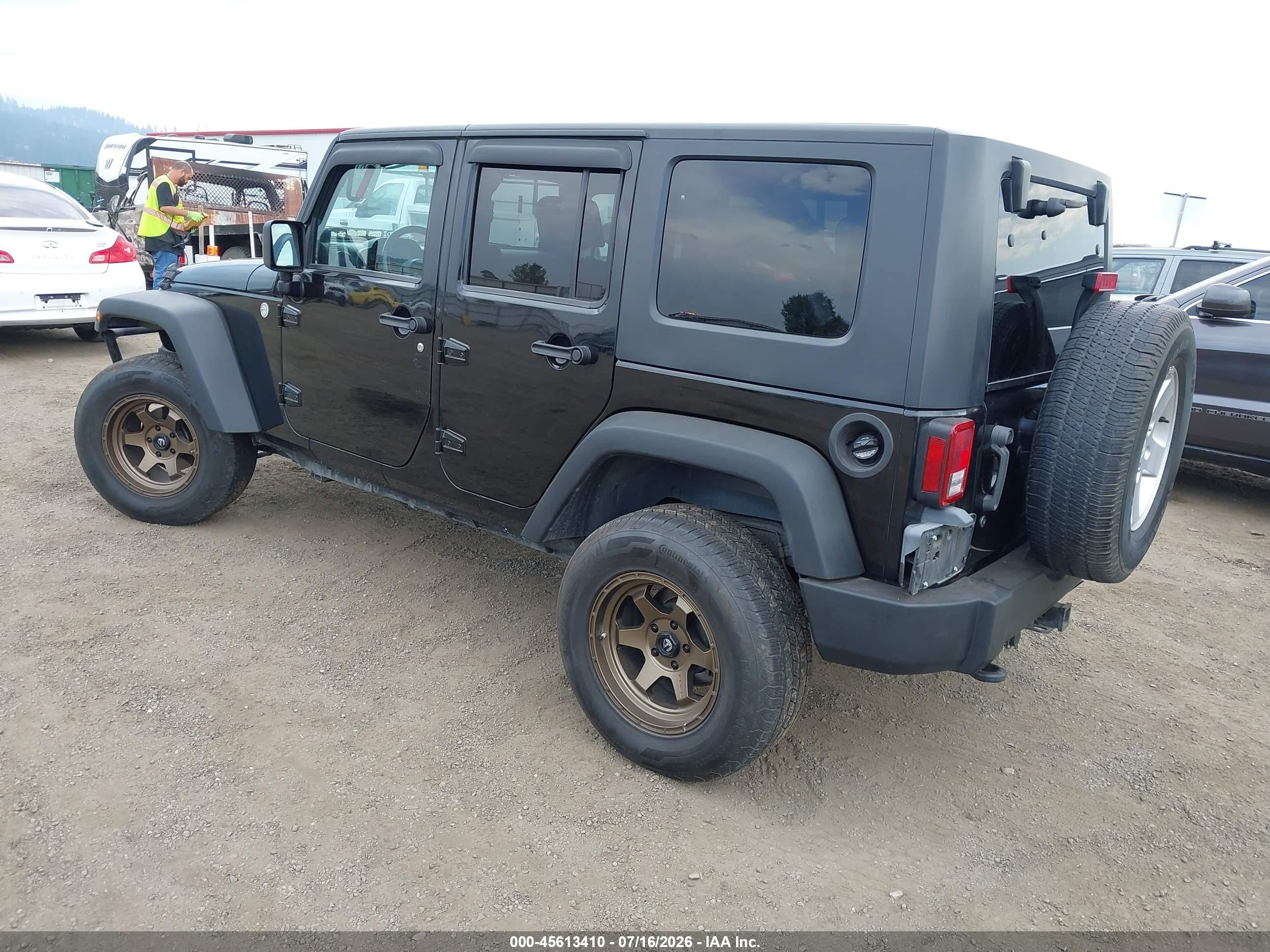 2010 Jeep Wrangler Unlimited Sport Black vin: 1J4BA3H15AL101775