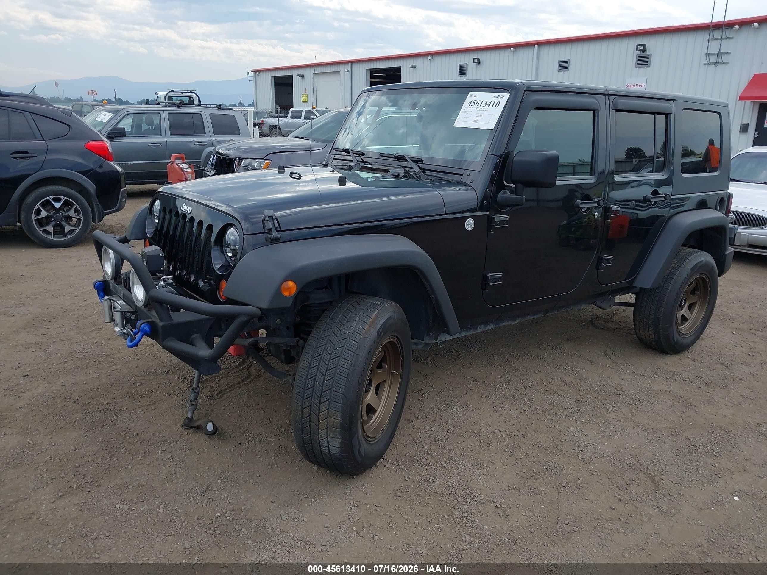 2010 Jeep Wrangler Unlimited Sport Black vin: 1J4BA3H15AL101775