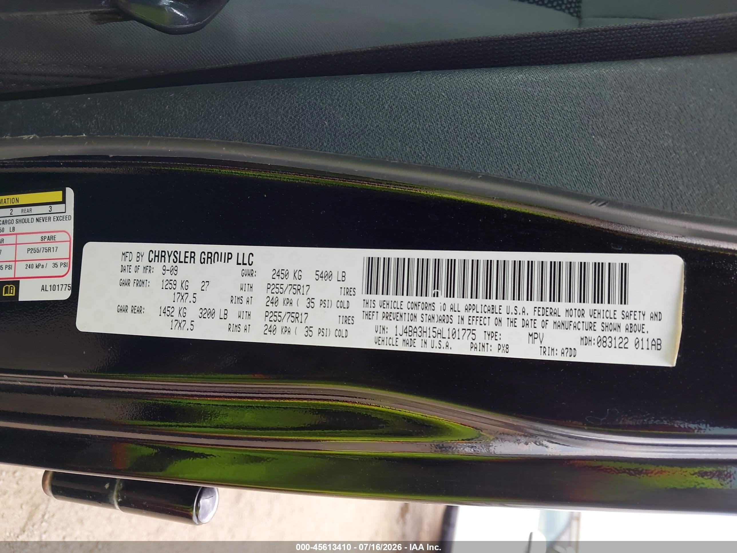 2010 Jeep Wrangler Unlimited Sport Black vin: 1J4BA3H15AL101775