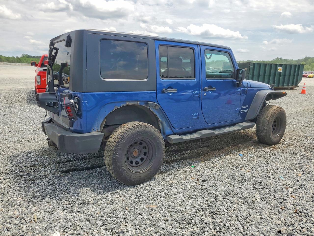 2010 Jeep Wrangler Unlimited Sport Blue vin: 1J4BA3H15AL143010