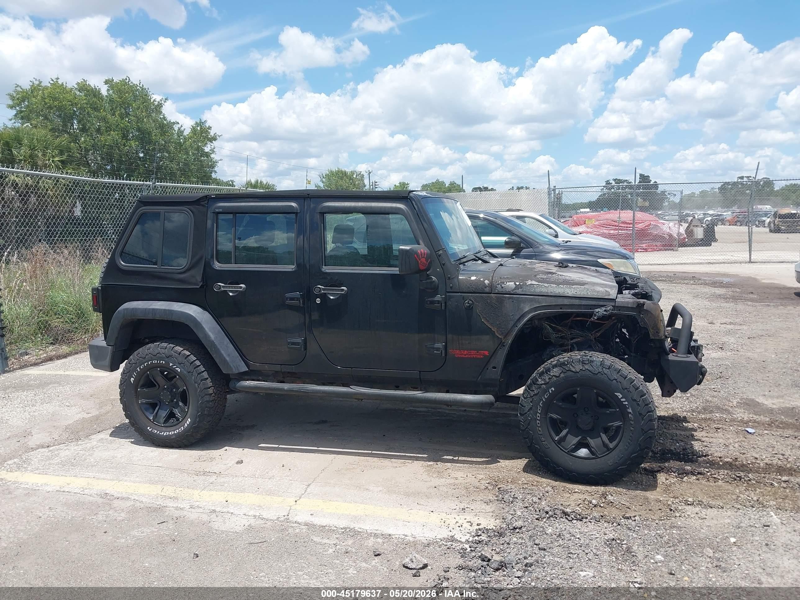 2010 Jeep Wrangler Unlimited Sport Black vin: 1J4BA3H15AL175813