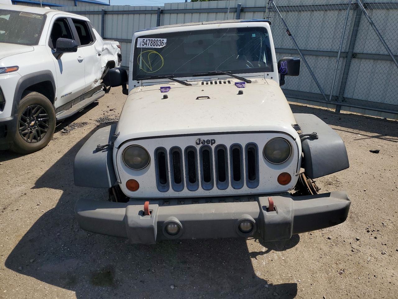 2010 Jeep Wrangler Unlimited Sport White vin: 1J4BA3H15AL194216