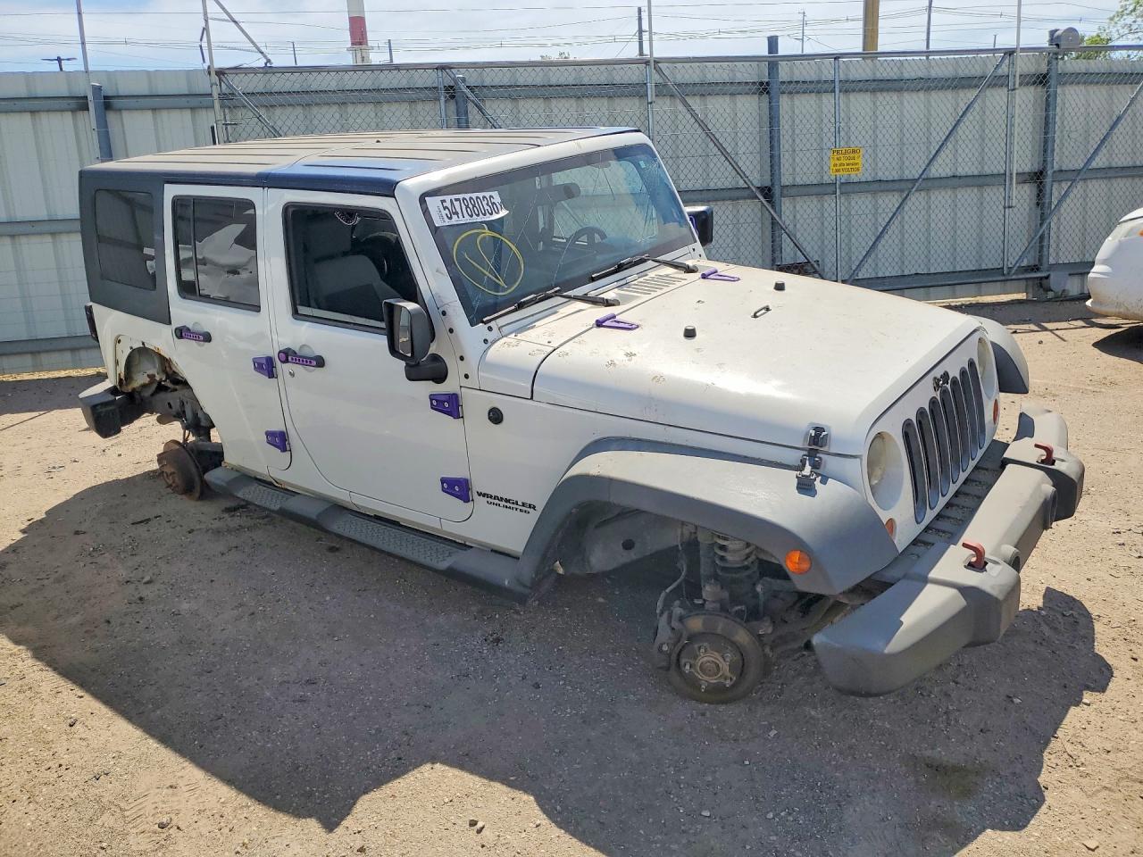 2010 Jeep Wrangler Unlimited Sport White vin: 1J4BA3H15AL194216