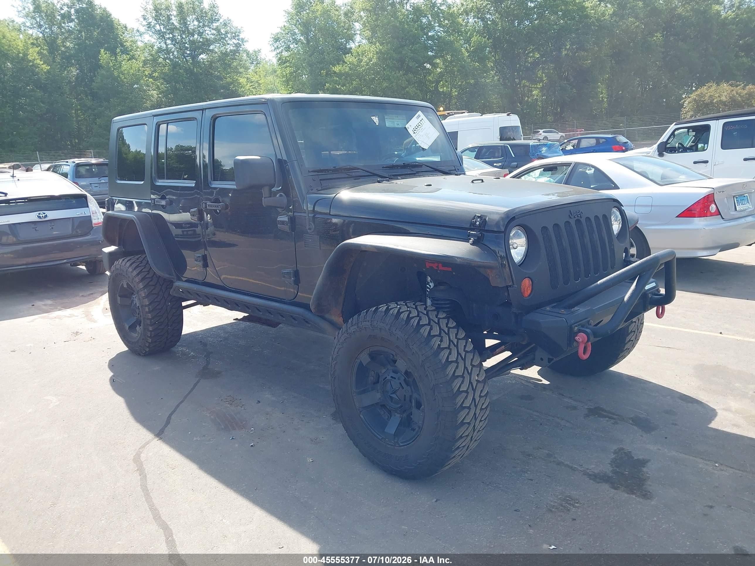 2010 Jeep Wrangler Unlimited Sport Black vin: 1J4BA3H15AL219700