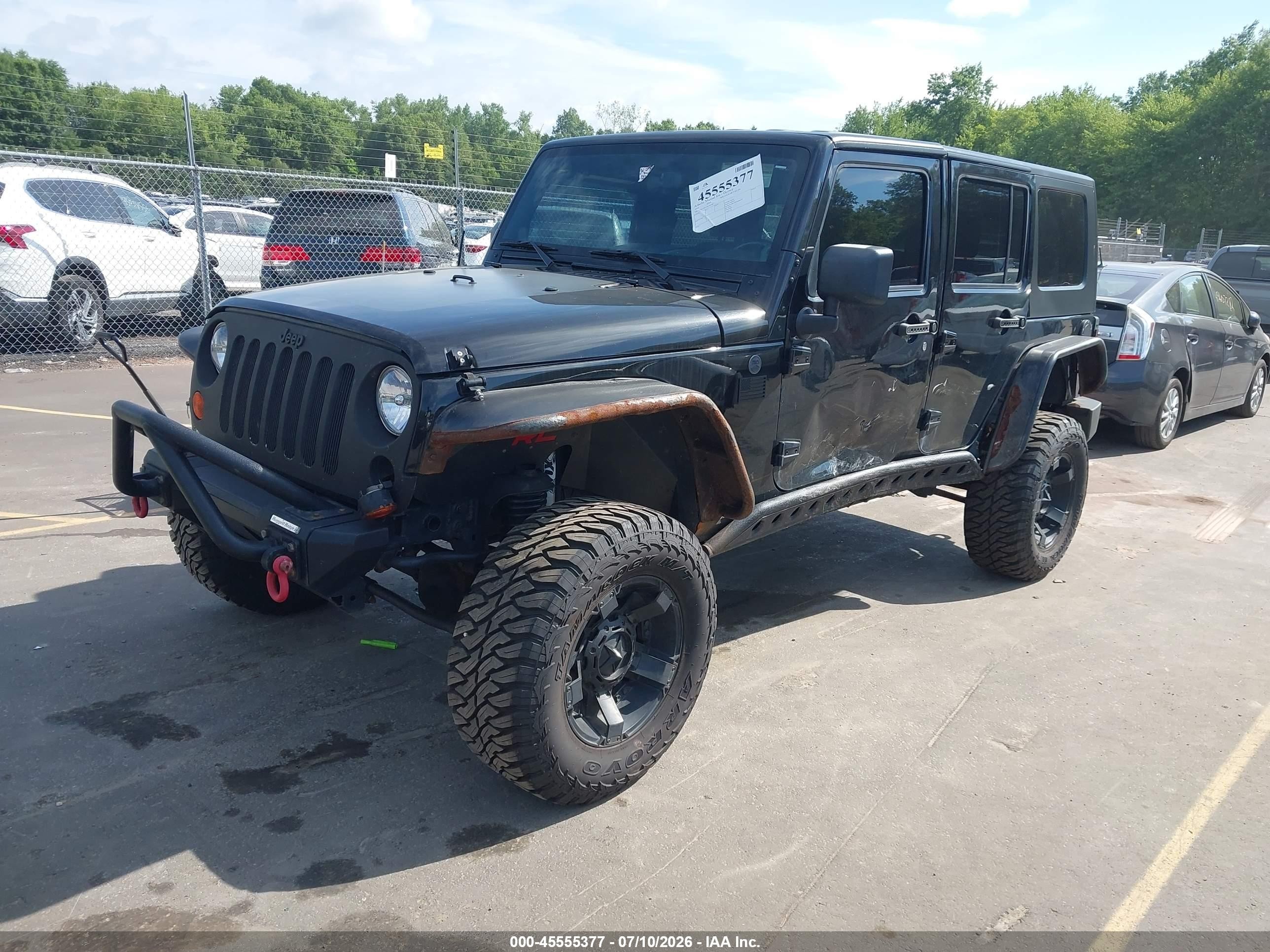 2010 Jeep Wrangler Unlimited Sport Black vin: 1J4BA3H15AL219700