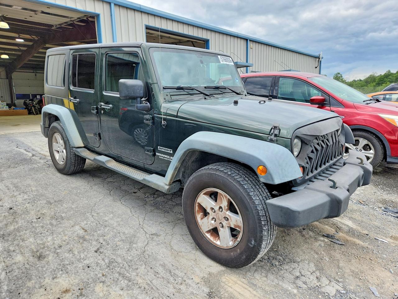 2011 Jeep Wrangler Unlimited Sport Зеленый vin: 1J4BA3H15BL510781