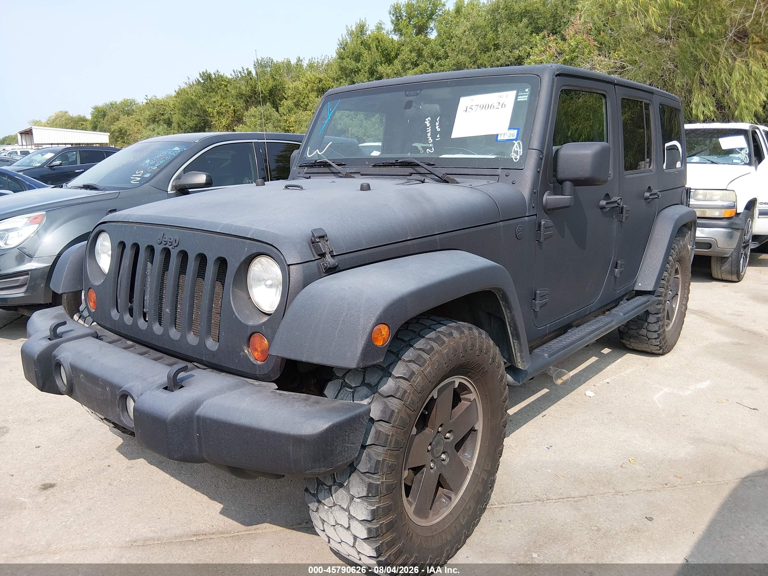 2011 Jeep Wrangler Unlimited Sport Черный vin: 1J4BA3H15BL530691