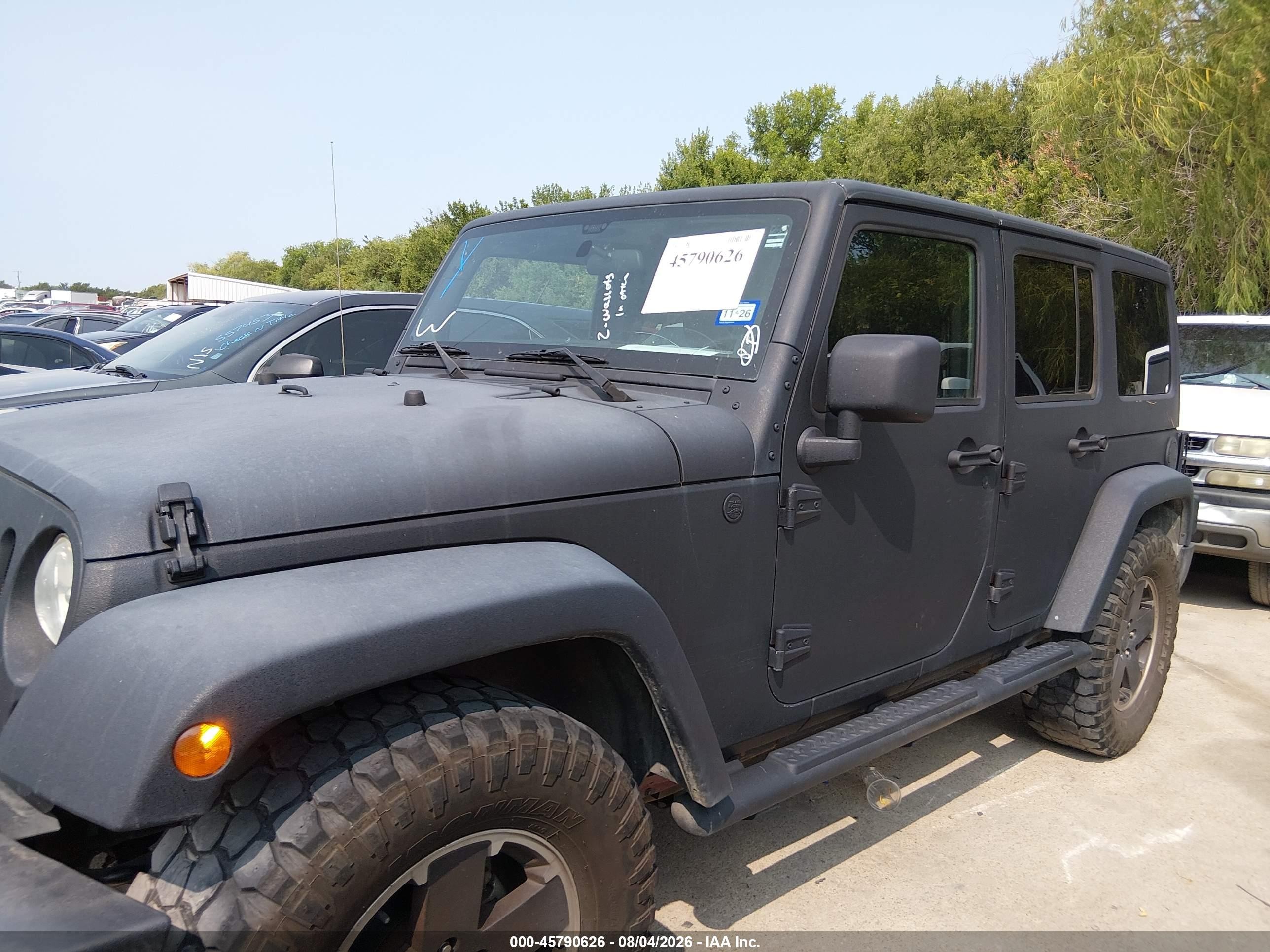 2011 Jeep Wrangler Unlimited Sport Черный vin: 1J4BA3H15BL530691