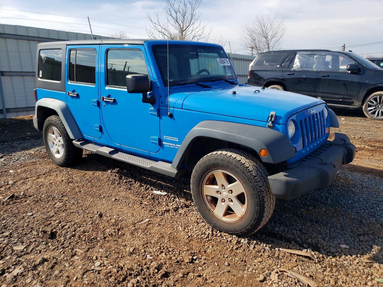 2011 Jeep Wrangler Unlimited Sport Blue vin: 1J4BA3H15BL550164