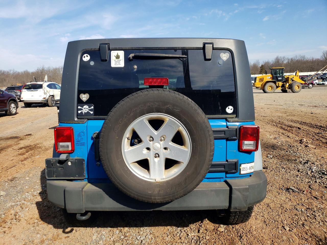 2011 Jeep Wrangler Unlimited Sport Blue vin: 1J4BA3H15BL550164