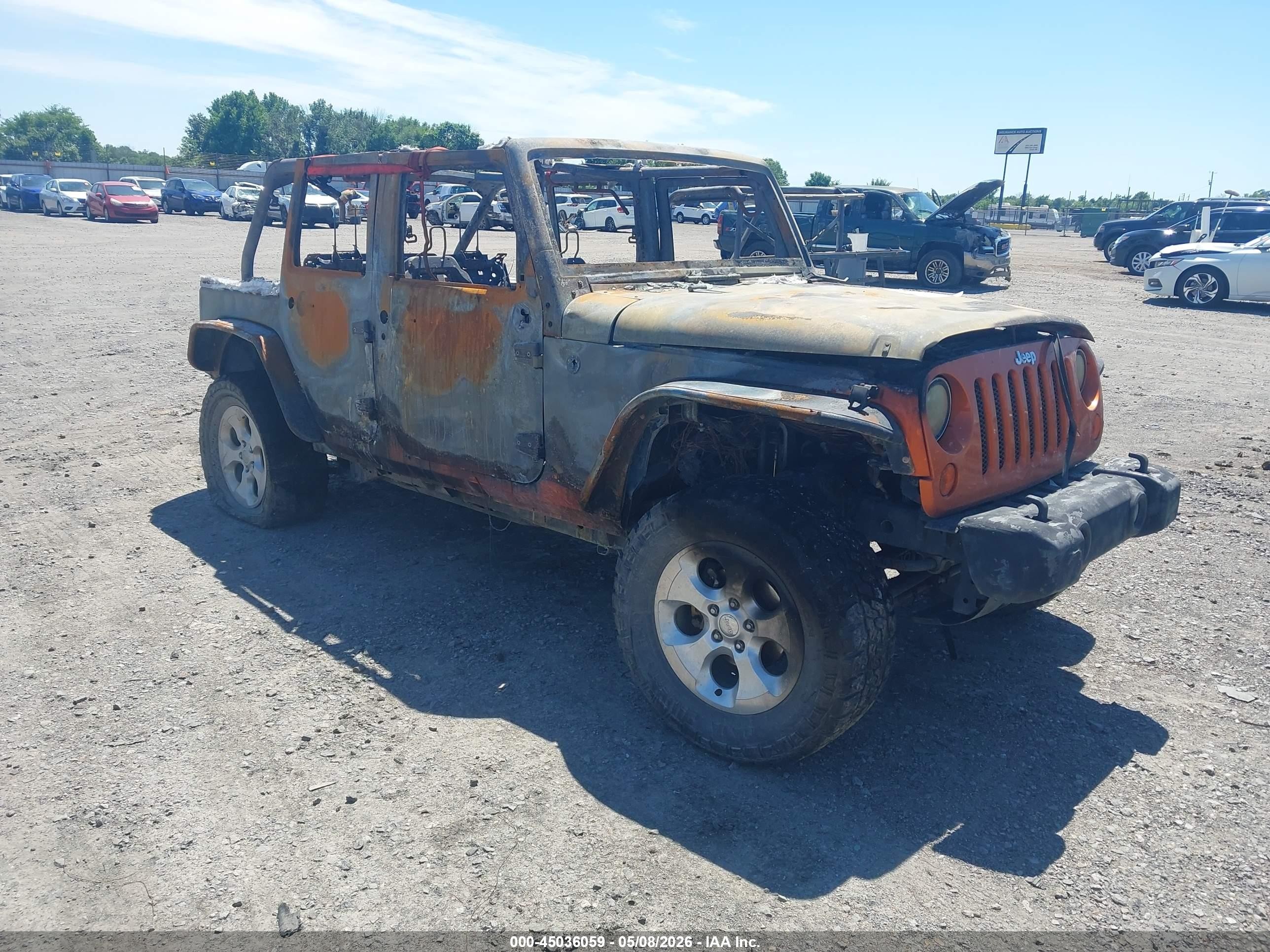 2011 Jeep Wrangler Unlimited Sport Orange vin: 1J4BA3H15BL582273
