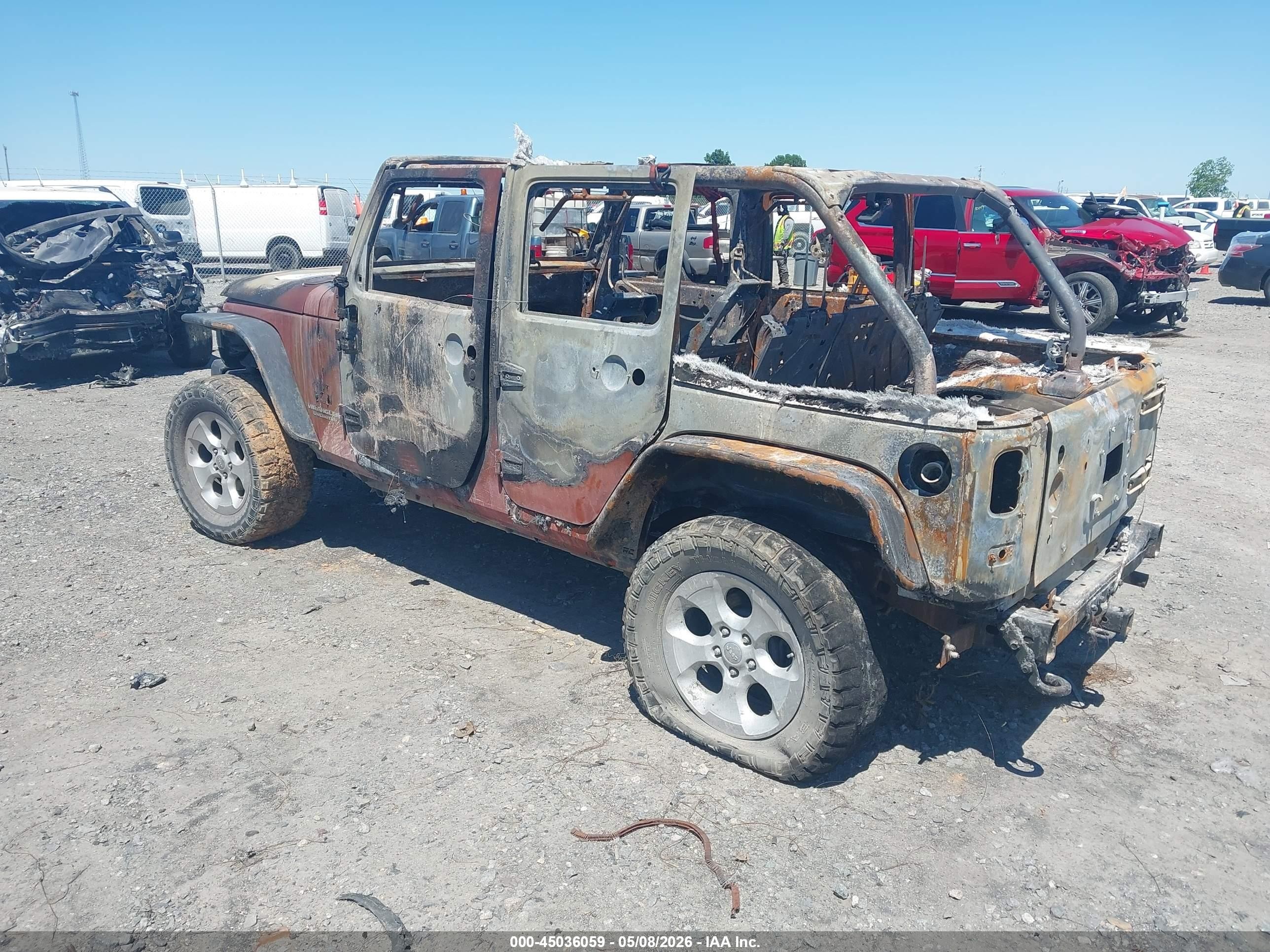 2011 Jeep Wrangler Unlimited Sport Orange vin: 1J4BA3H15BL582273