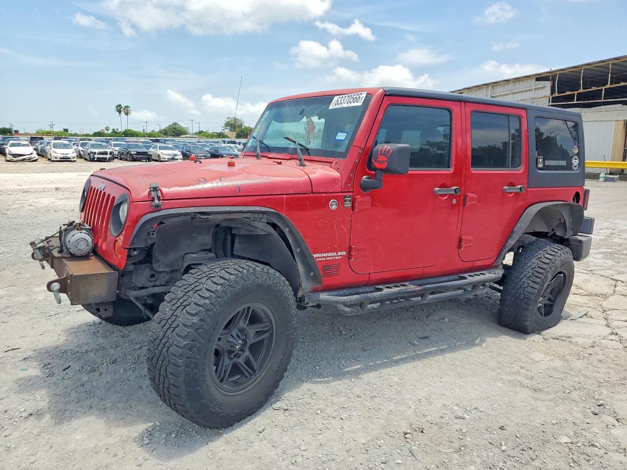 2010 Jeep Wrangler Unlimited Sport Red vin: 1J4BA3H16AL173584